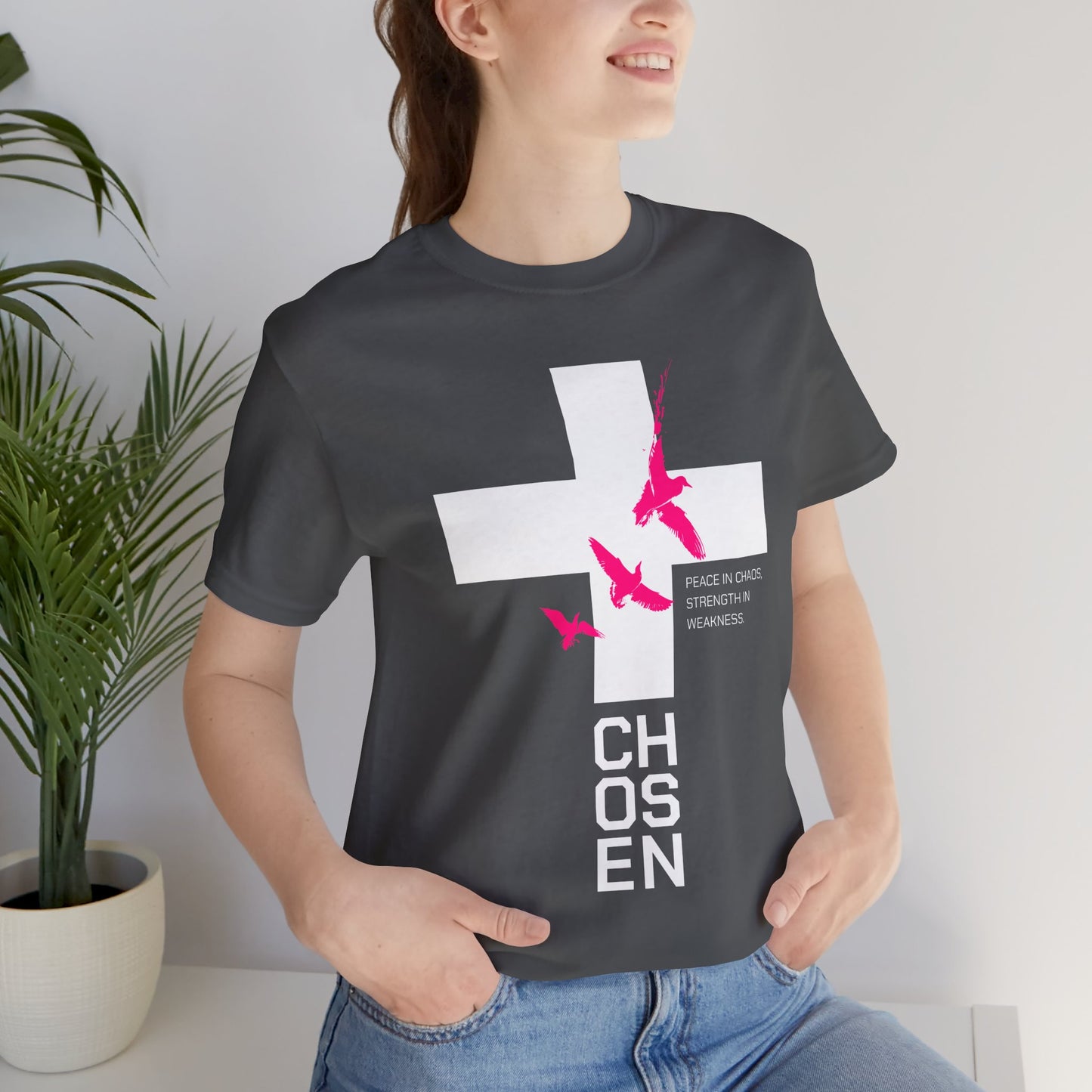 'Chosen' - Pink Unisex Inspirational Tee