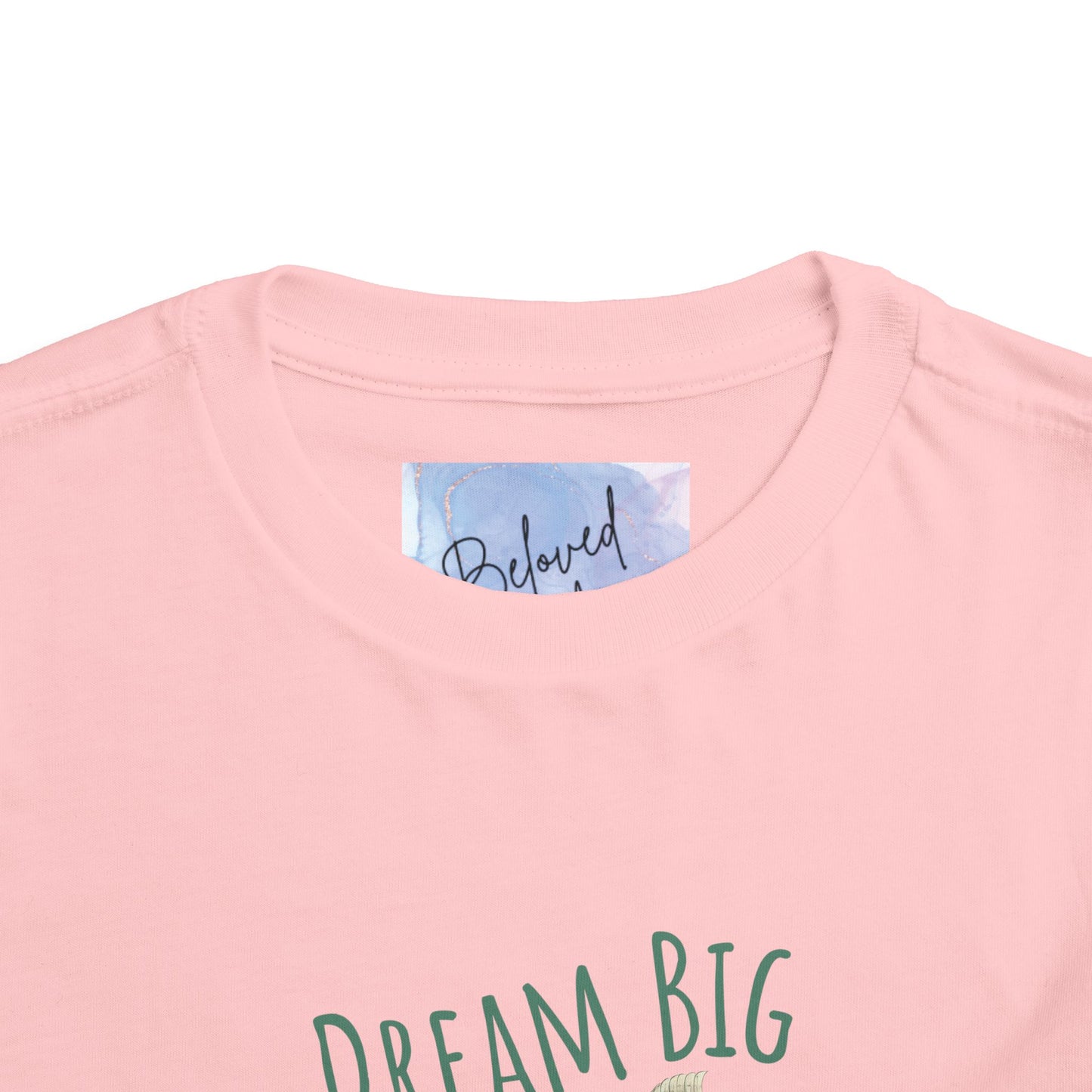 Toddler Dream Big Tee – 'Imagine Bigger!' Inspirational Short Sleeve Shirt