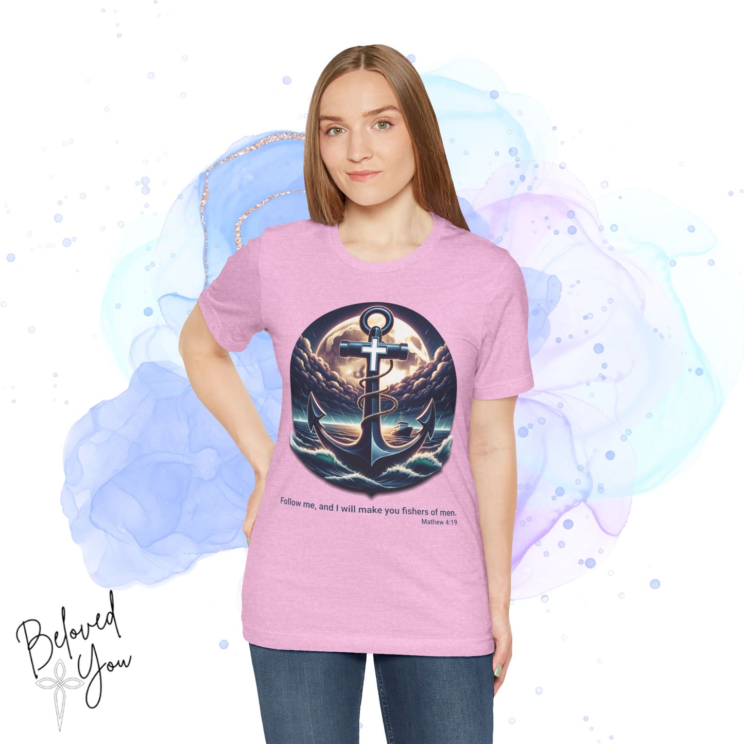 Follow Me, Fisher of Men - Unisex Jersey Short Sleeve Tee