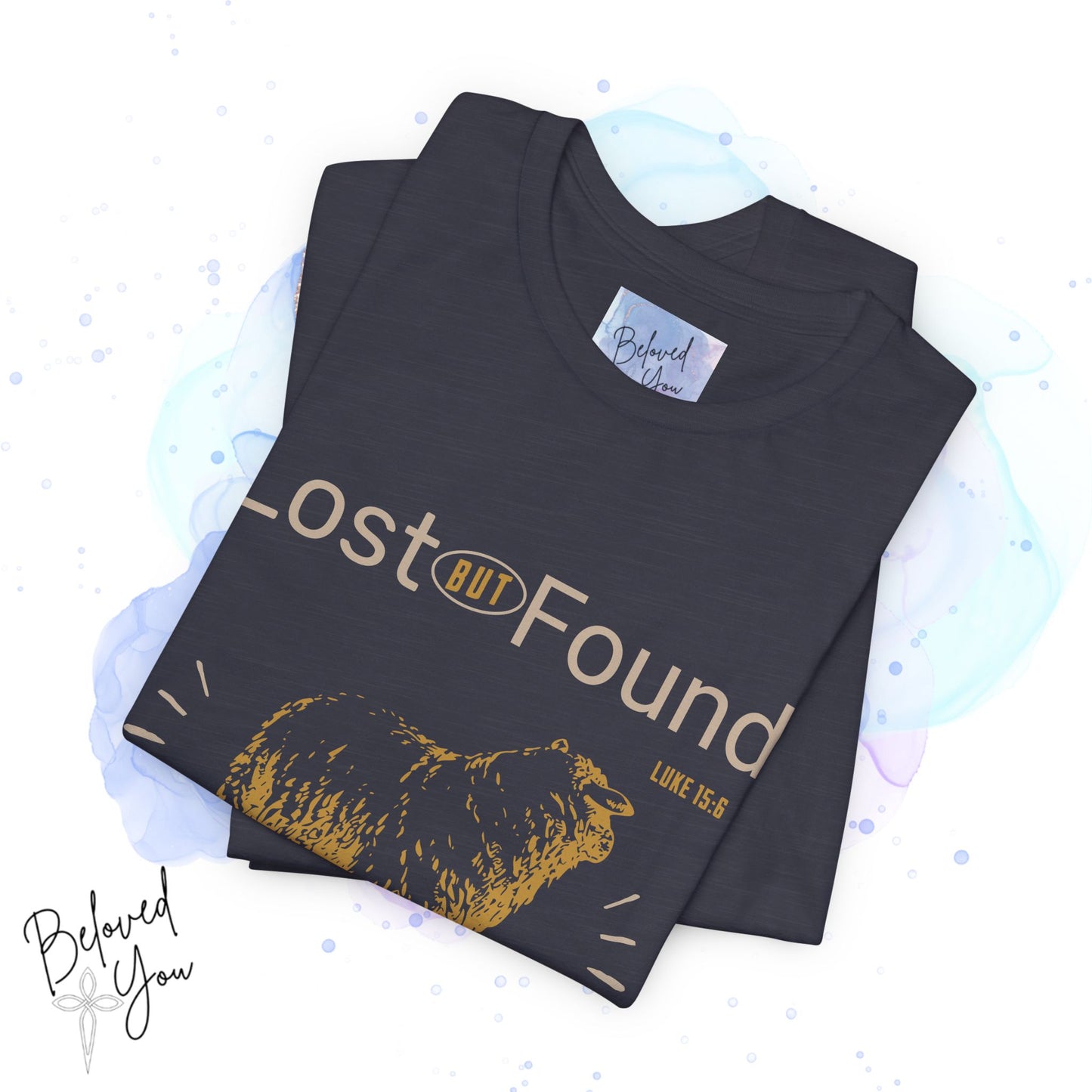 Lost But Found Graphic Tee - Faith-Inspired Unisex Short Sleeve Shirt