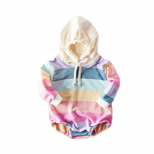 Baby Girls Boys Rainbow Romper