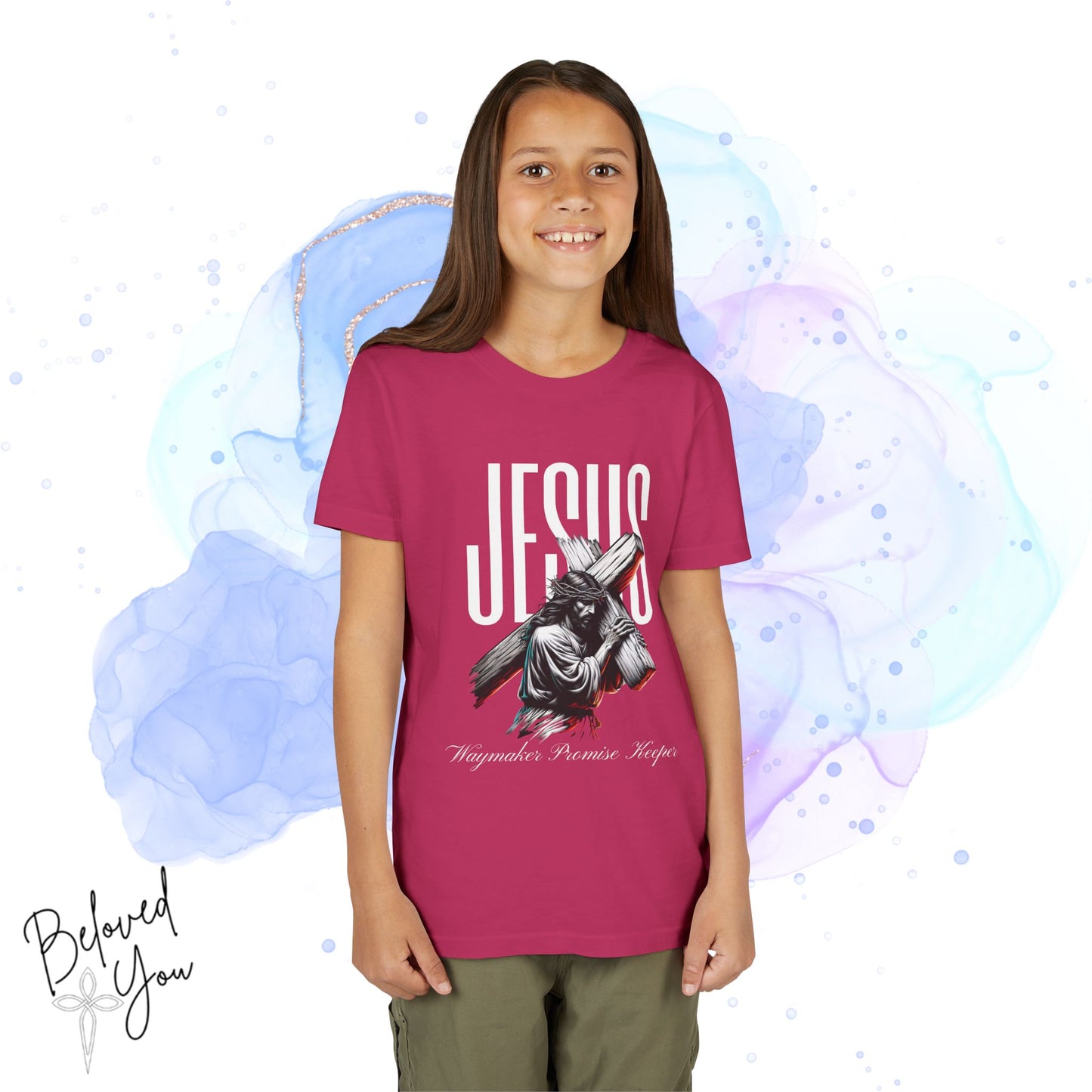 'Jesus Waymaker Promise Keeper' Youth Spiritual Tee