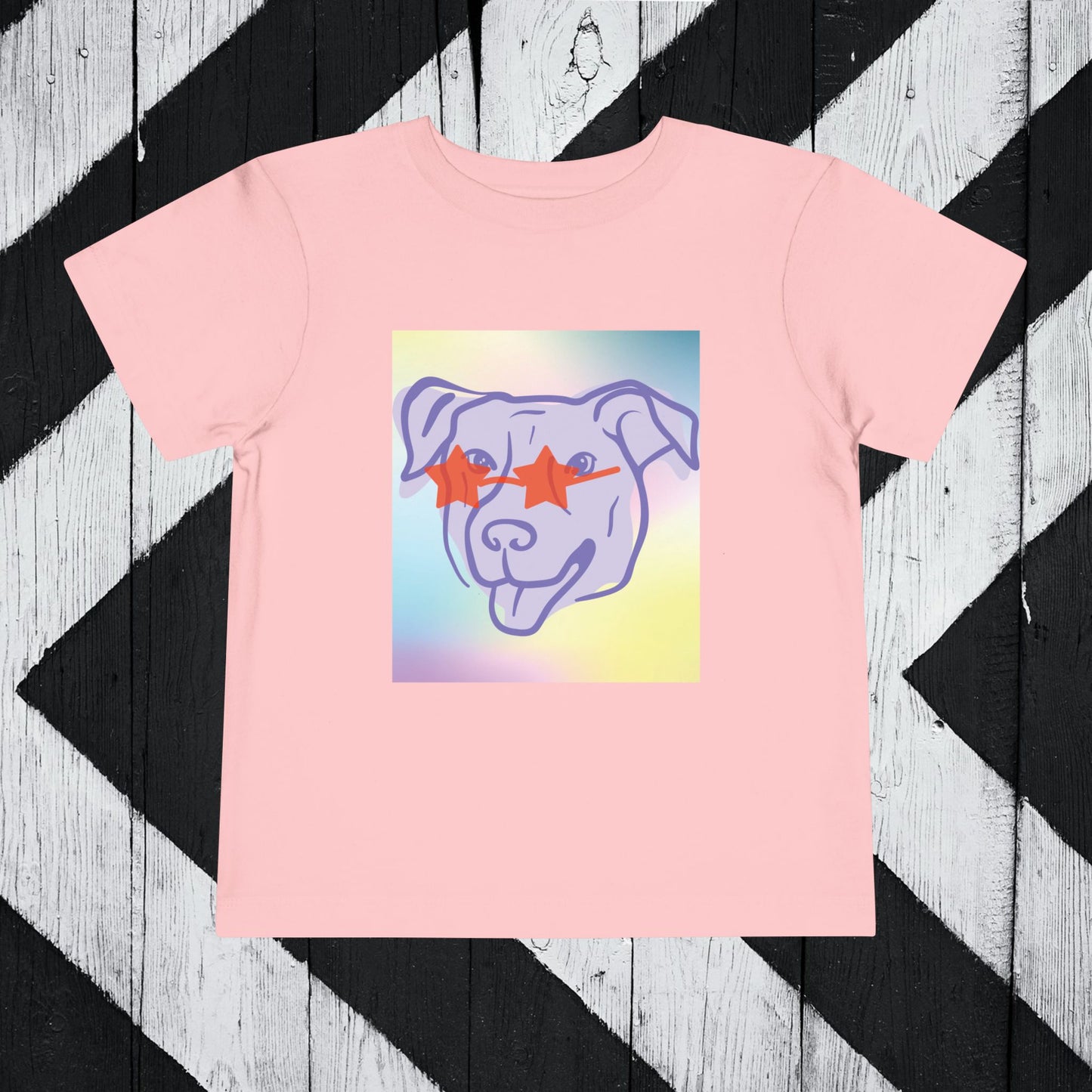 Cool Dog Toddler Short Sleeve Tee - Fun & Playful Design for Kids