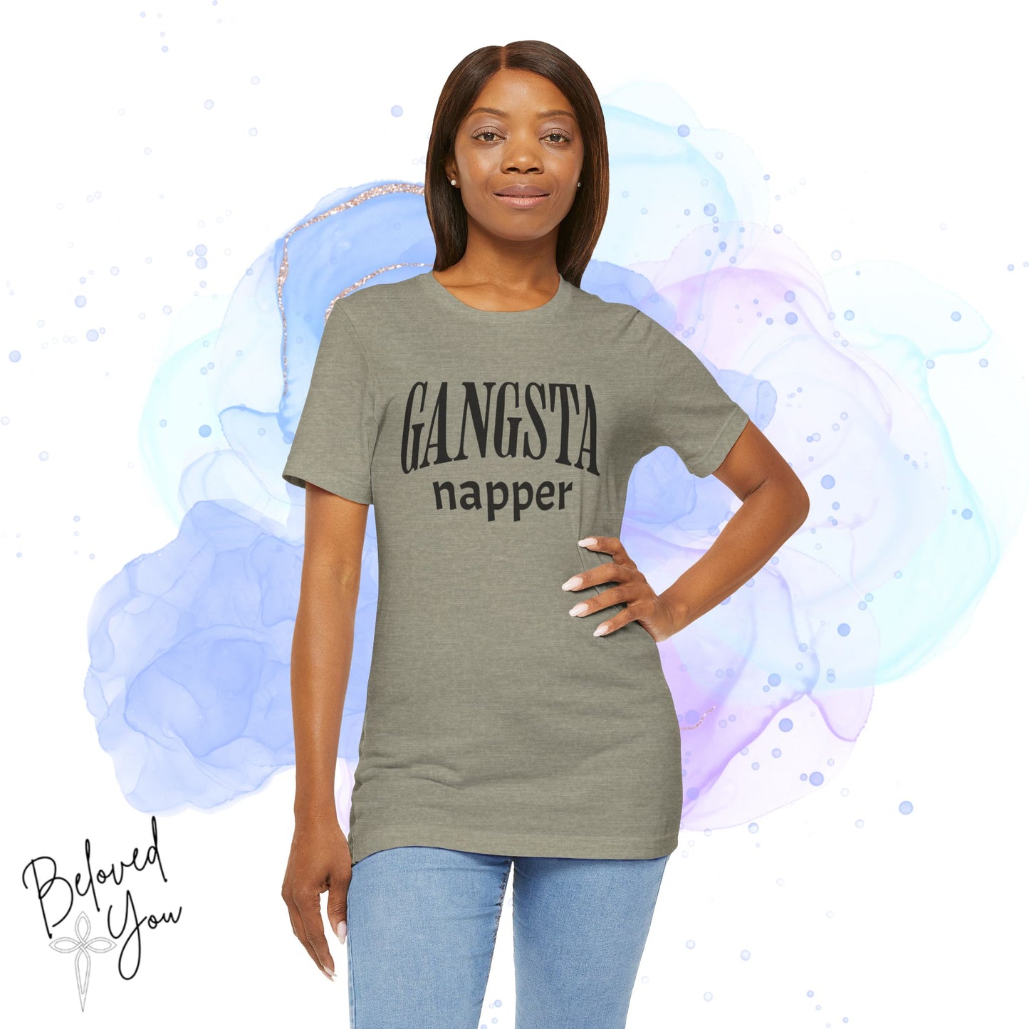 Gangsta Napper Jersey Tee - T-Shirt for Relaxation Lovers