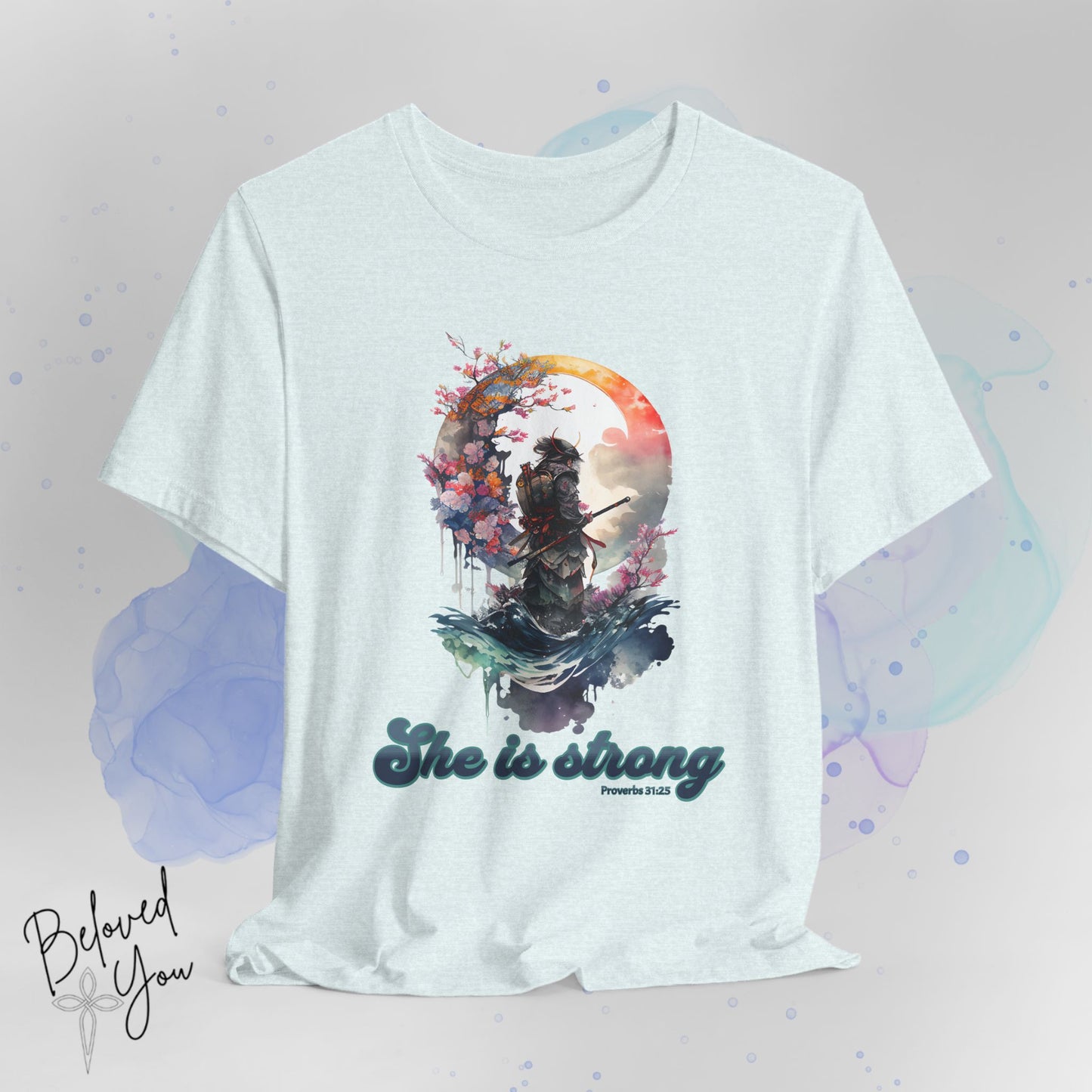 She Is Strong Proverbs 31:25 Short Sleeve T-shirt