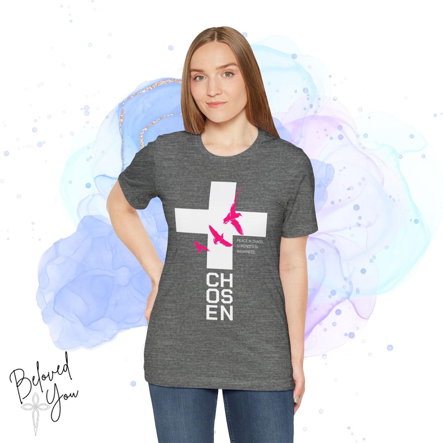 'Chosen' - Pink Unisex Inspirational Tee