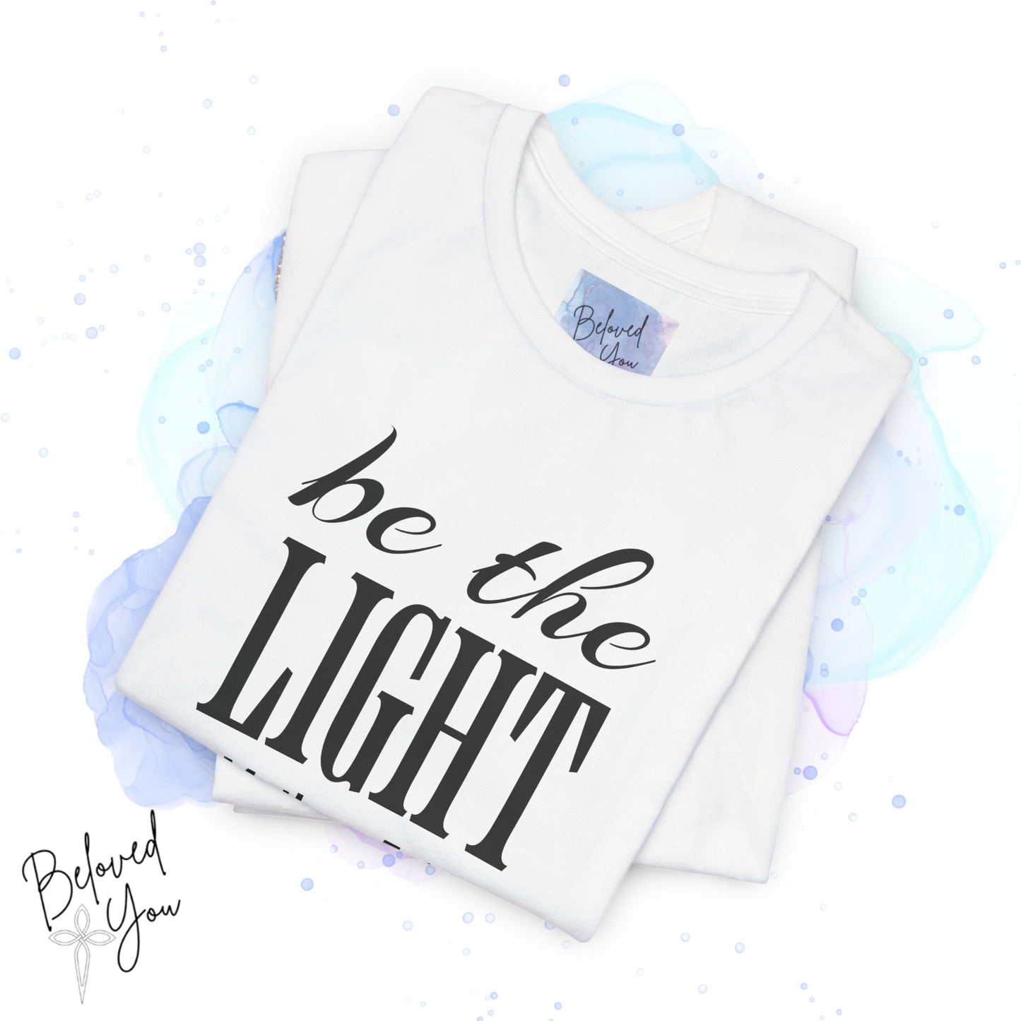 Be The Light - Jersey Short Sleeve T-Shirt with Inspirational Bible Verse