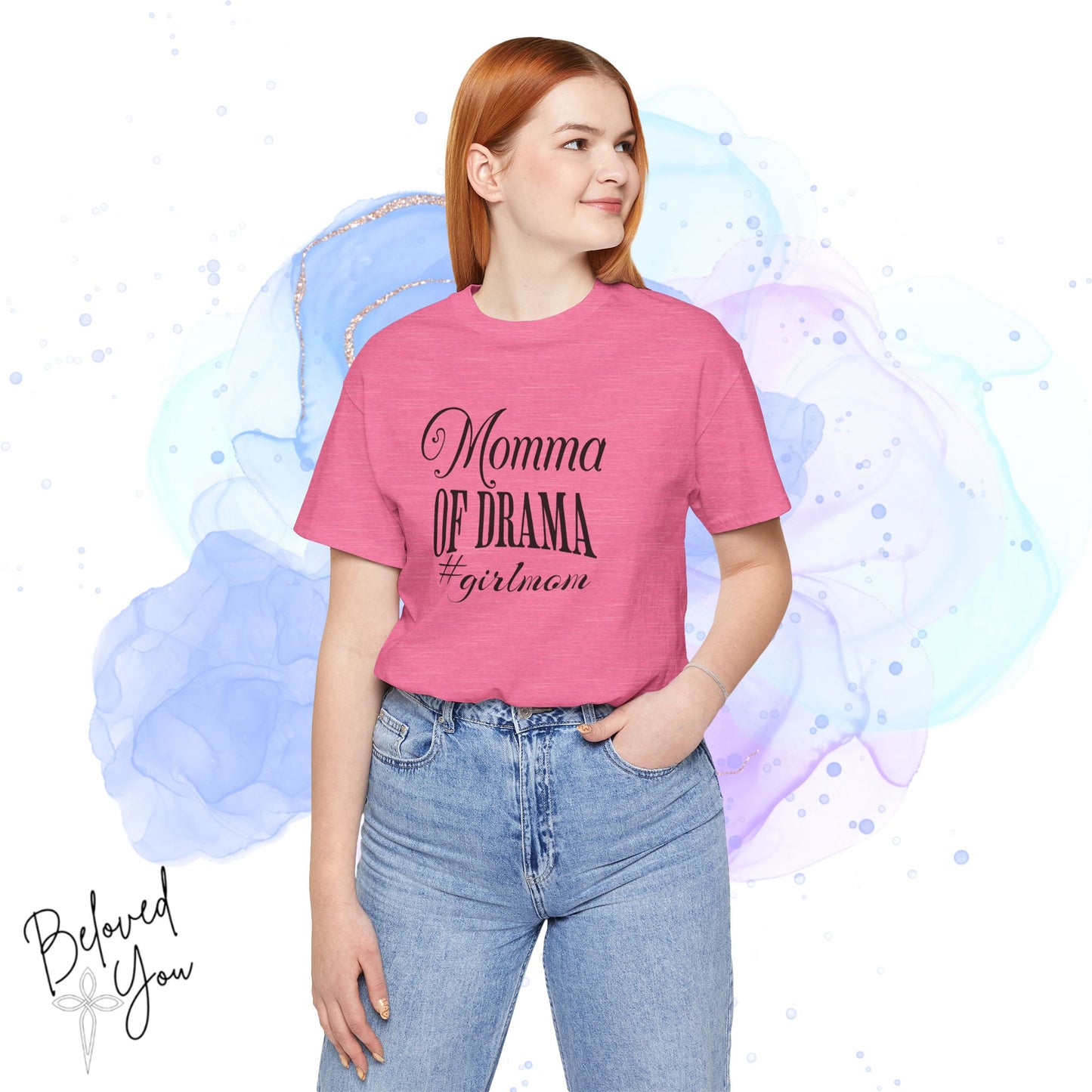 Momma of Drama #GirlMom Jersey Tee