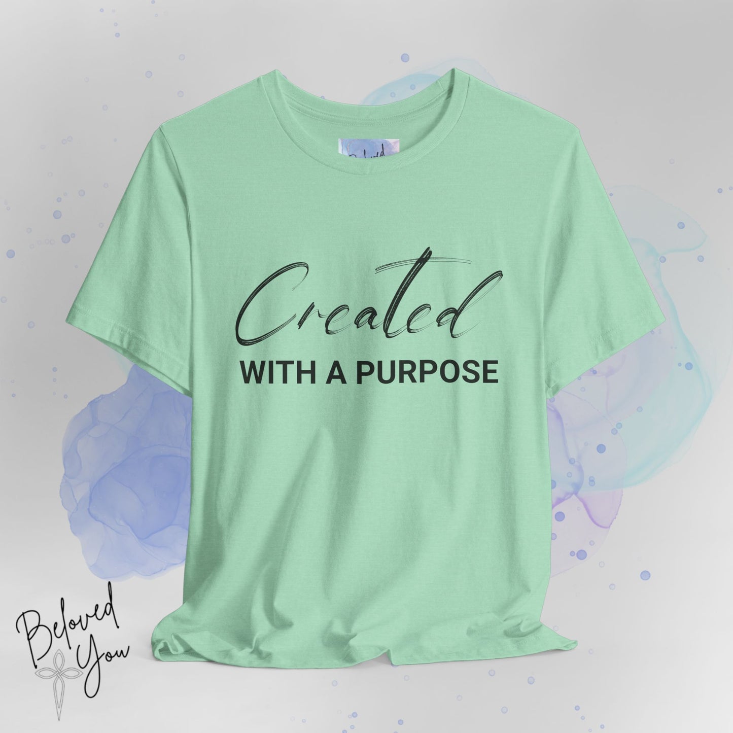 "Created with a Purpose" Jersey Tee | Inspirational Casual Wear