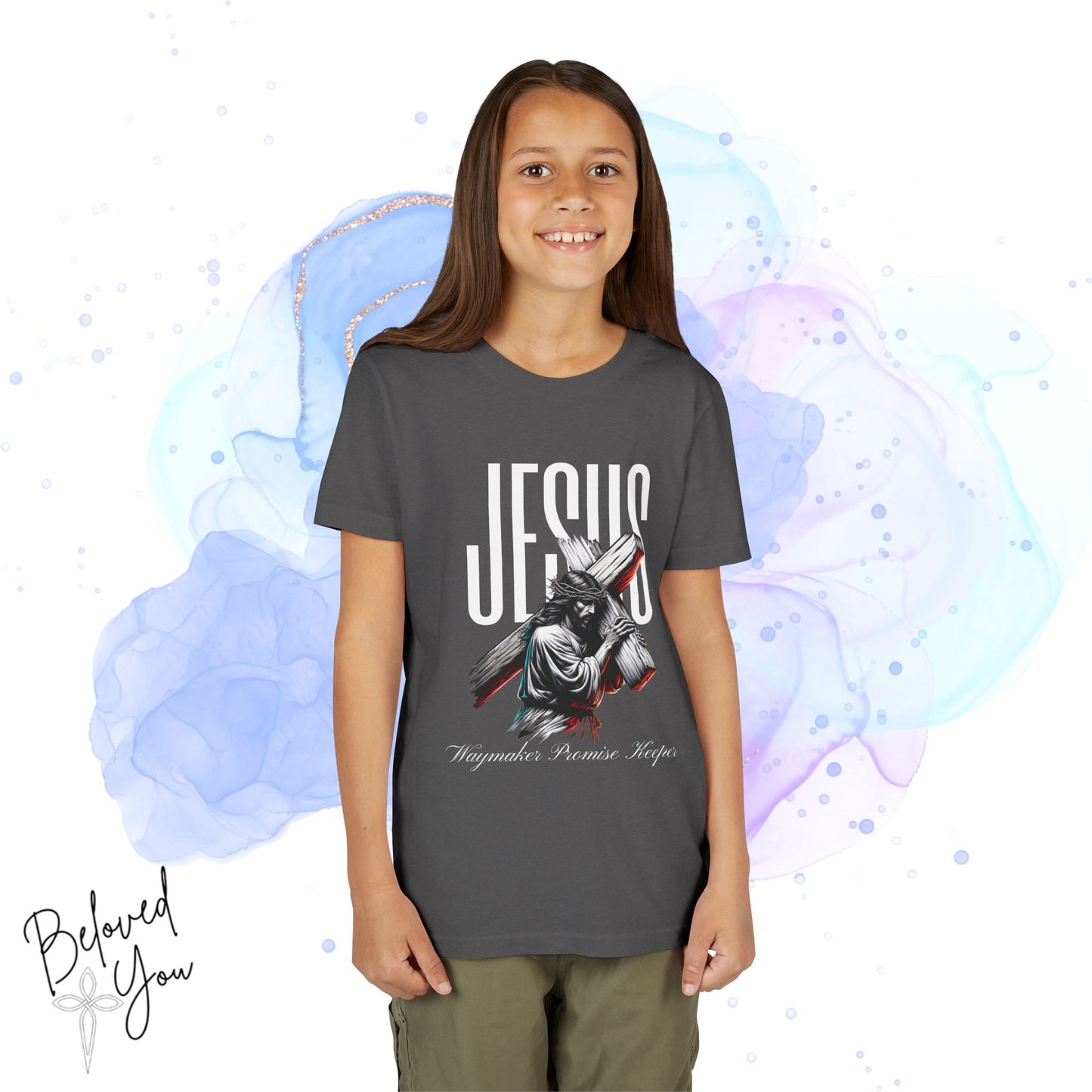 'Jesus Waymaker Promise Keeper' Youth Spiritual Tee