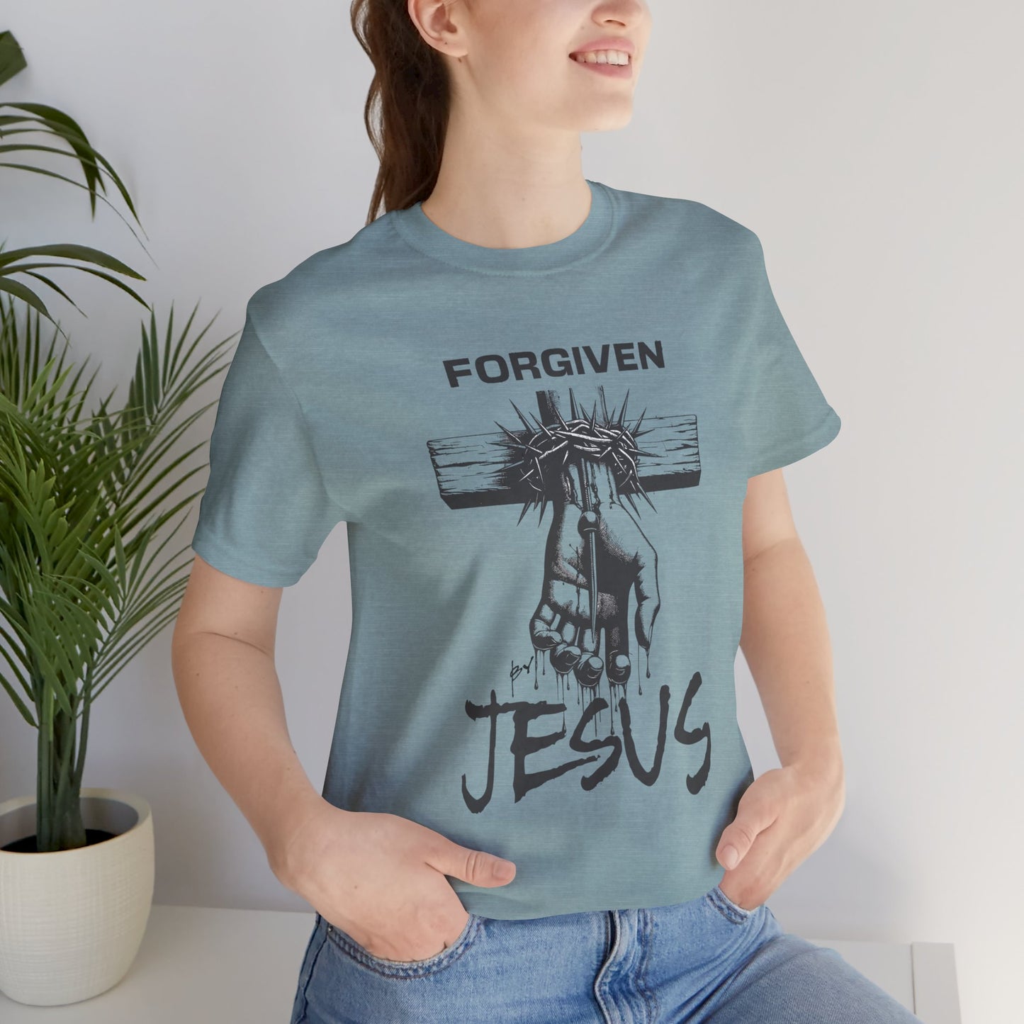 Forgiven By Jesus Short Sleeve Tee - Unisex T-Shirt