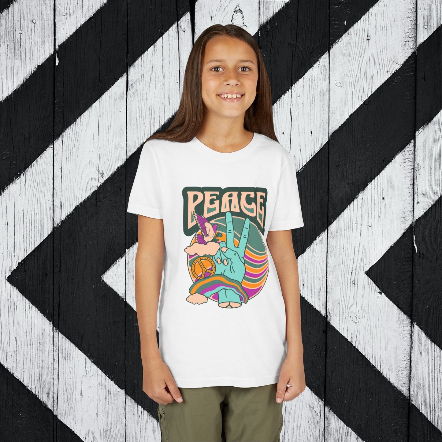 Youth Peace- Retro Short Sleeve Tee