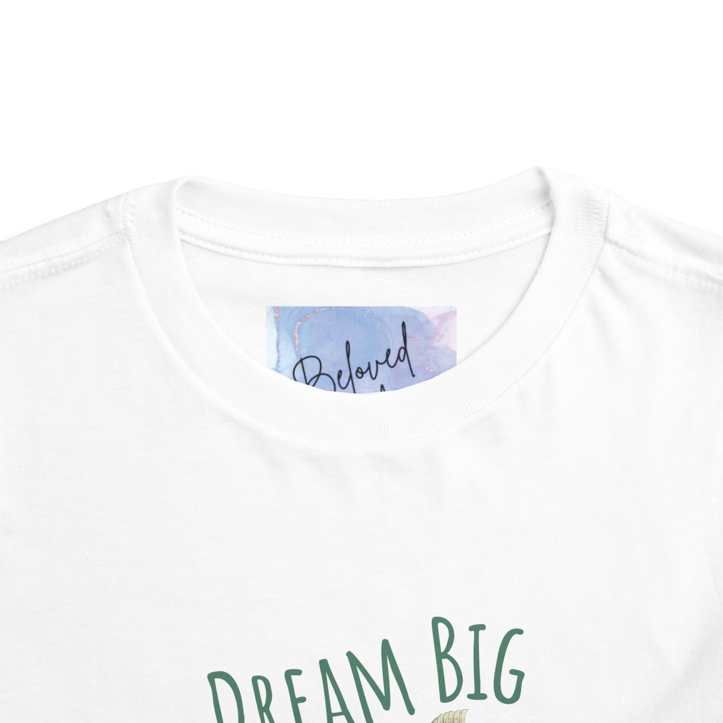 Toddler Dream Big Tee – 'Imagine Bigger!' Inspirational Short Sleeve Shirt