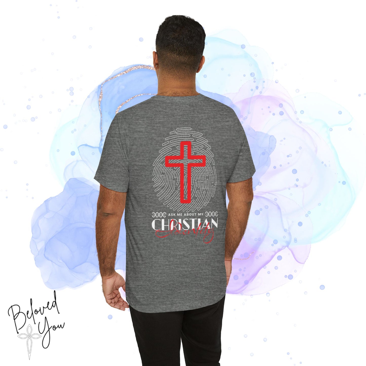 'Ask Me About My Christian Identity' - Unisex Jersey Short Sleeve Tee