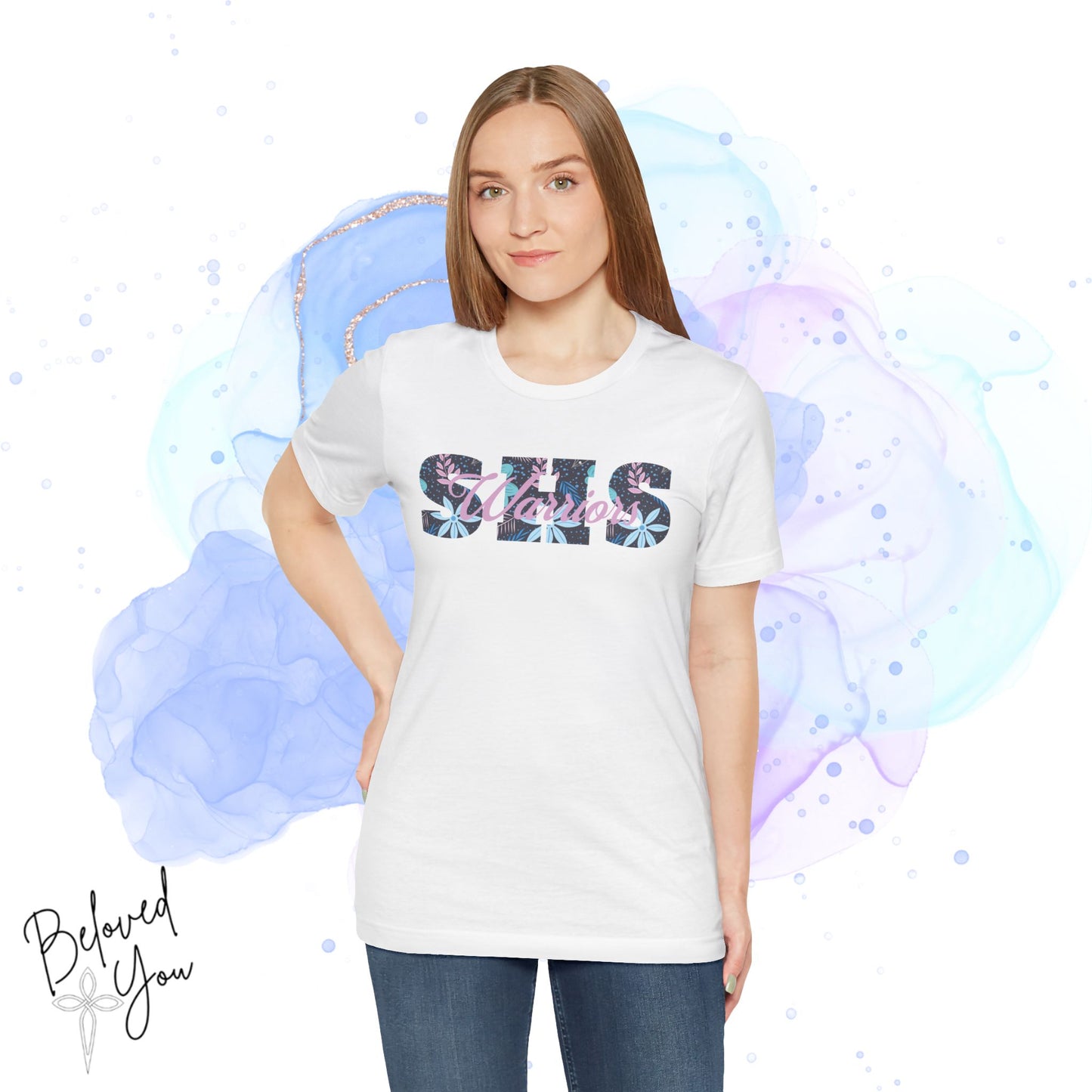 Warriors SHS Floral - Women's Short Sleeve Tee