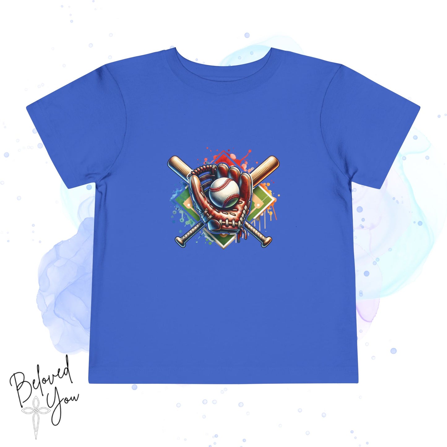 Toddler Baseball Tee with Colorful Graphic