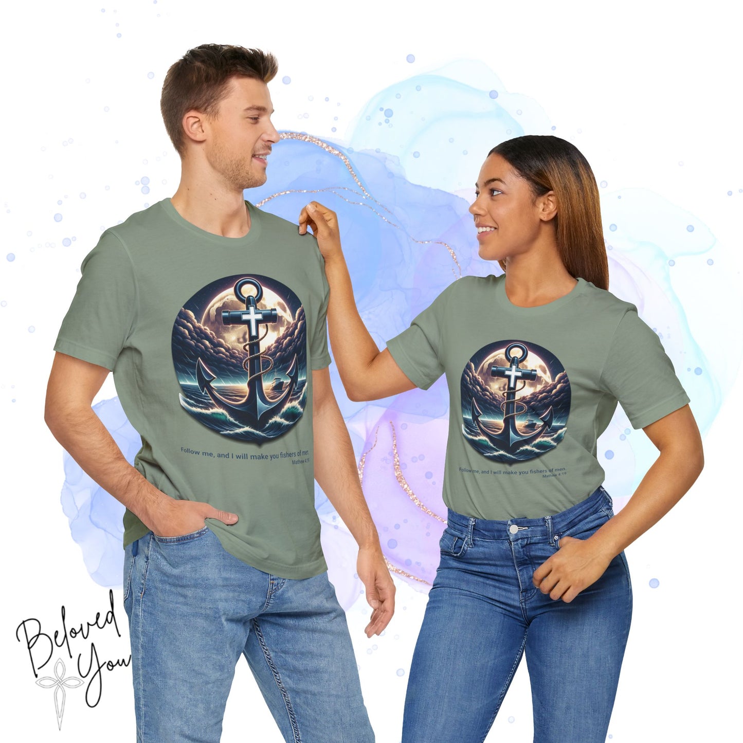 Follow Me, Fisher of Men - Unisex Jersey Short Sleeve Tee