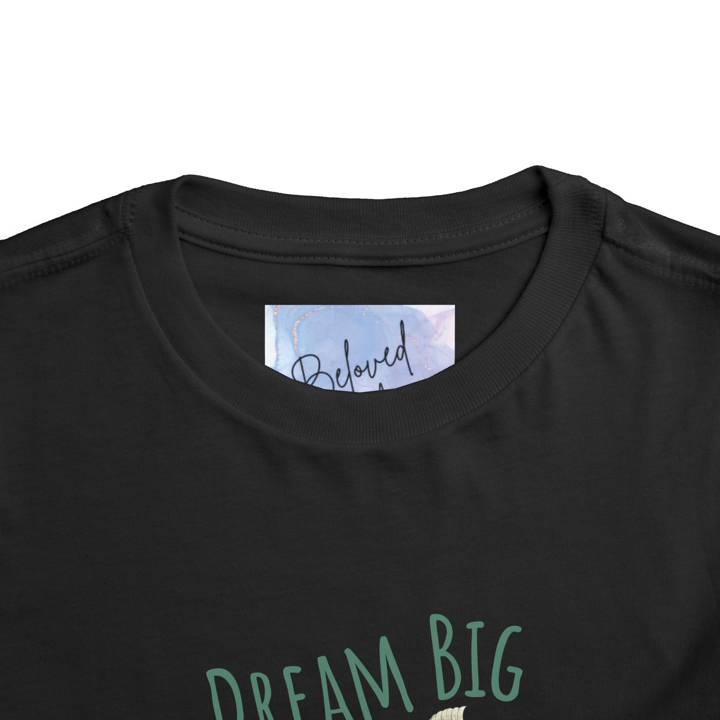 Toddler Dream Big Tee – 'Imagine Bigger!' Inspirational Short Sleeve Shirt