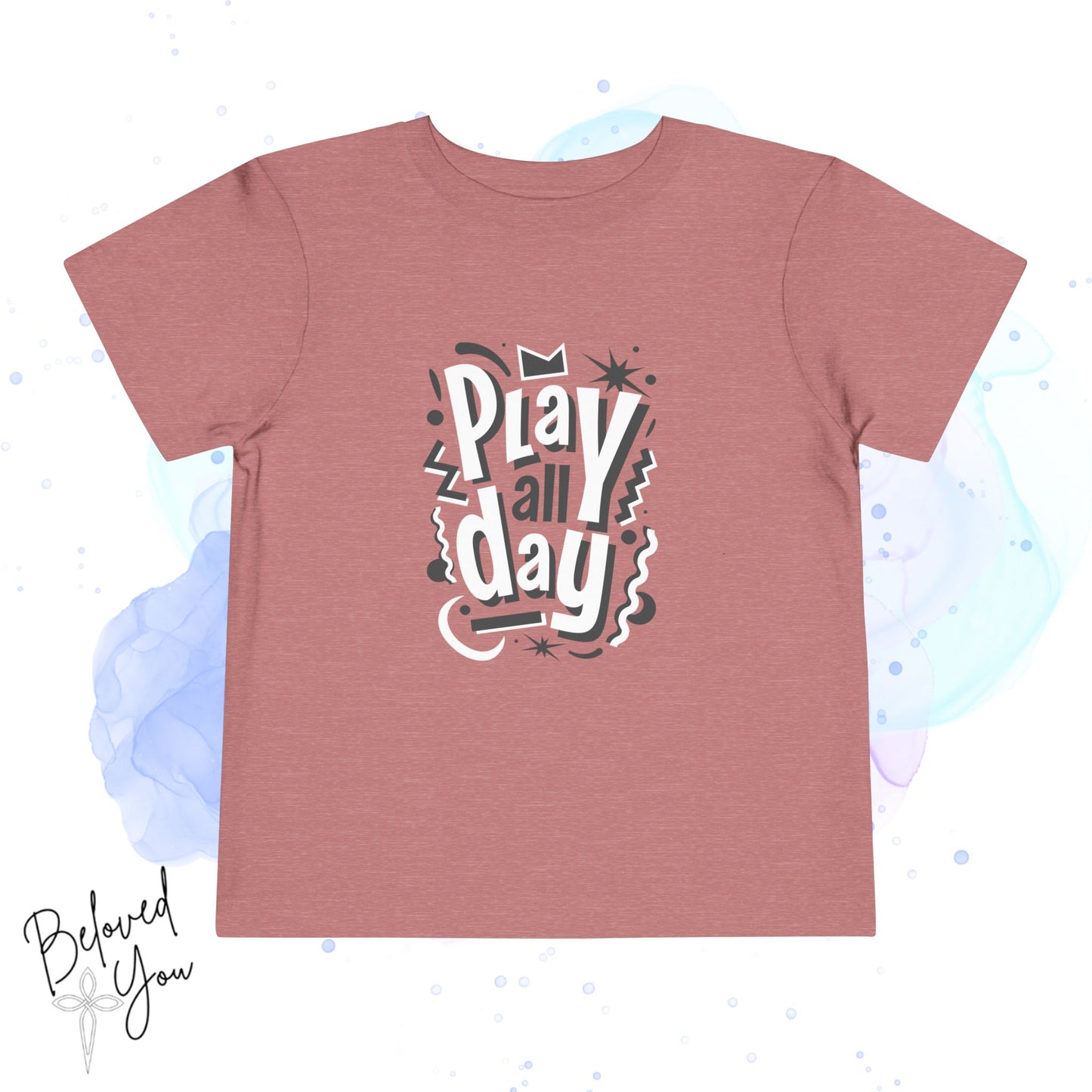 Fun Play All Day - Black Toddler Short Sleeve Tee