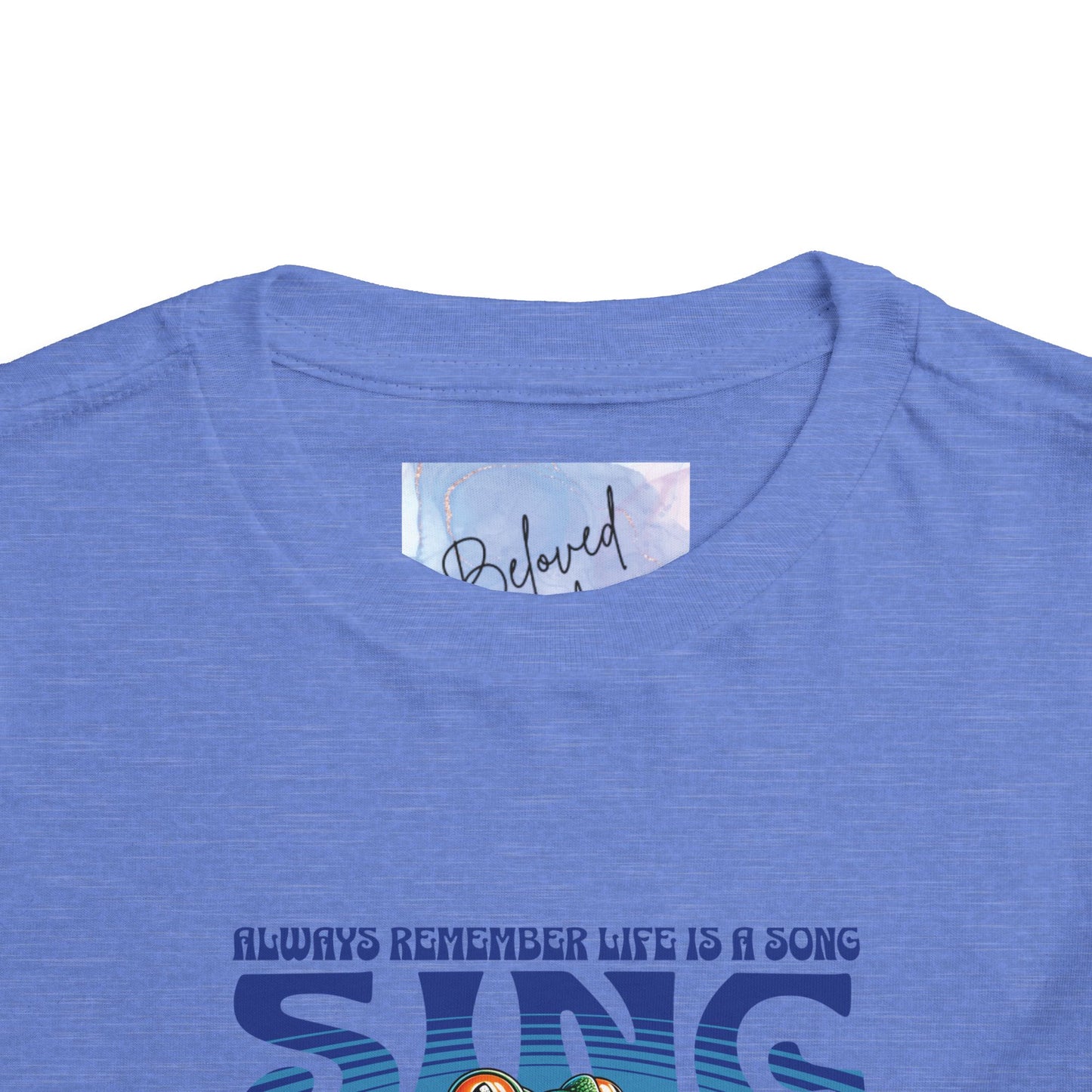 "Sing Your Life Out Loud"- Blue Toddler Short Sleeve Tee