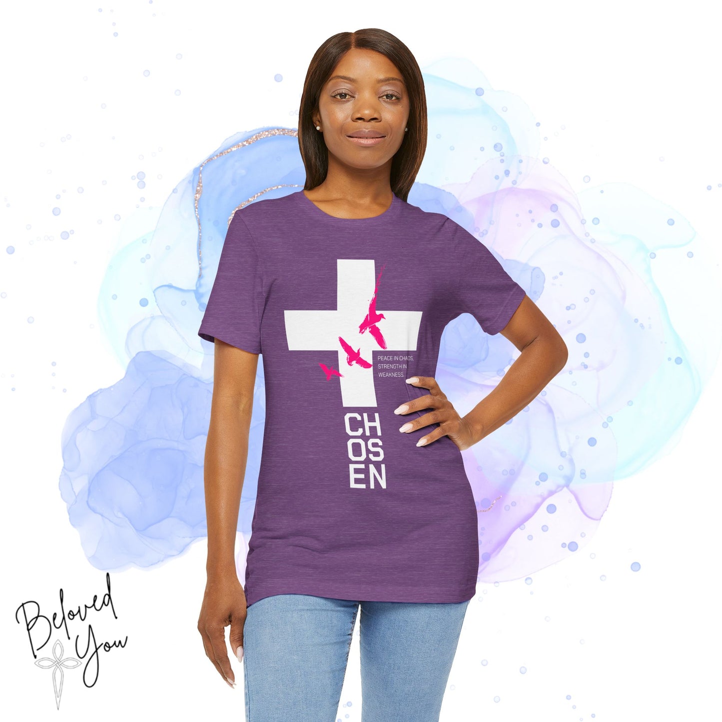 'Chosen' - Pink Unisex Inspirational Tee