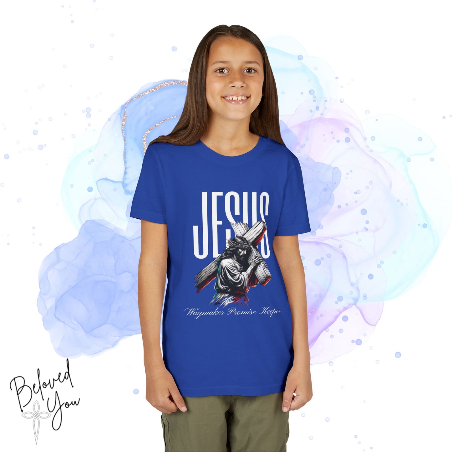 'Jesus Waymaker Promise Keeper' Youth Spiritual Tee