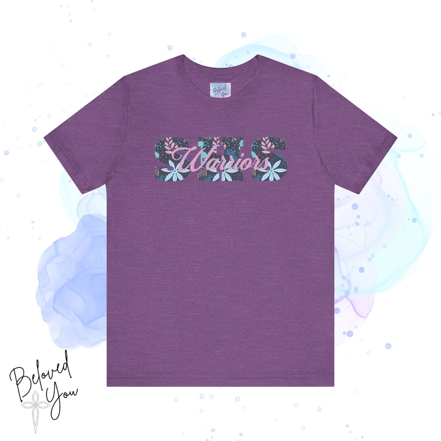 Warriors SHS Floral - Women's Short Sleeve Tee