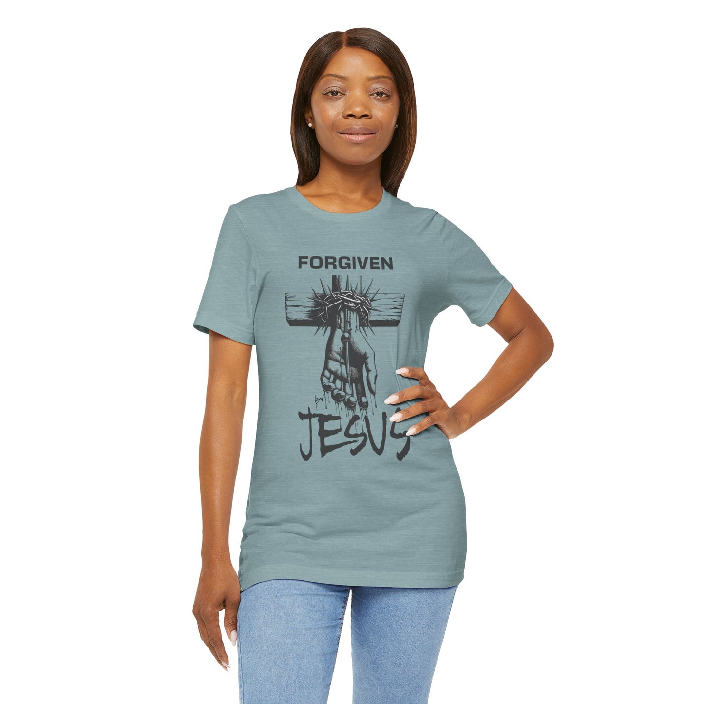 Forgiven By Jesus Short Sleeve Tee - Unisex T-Shirt