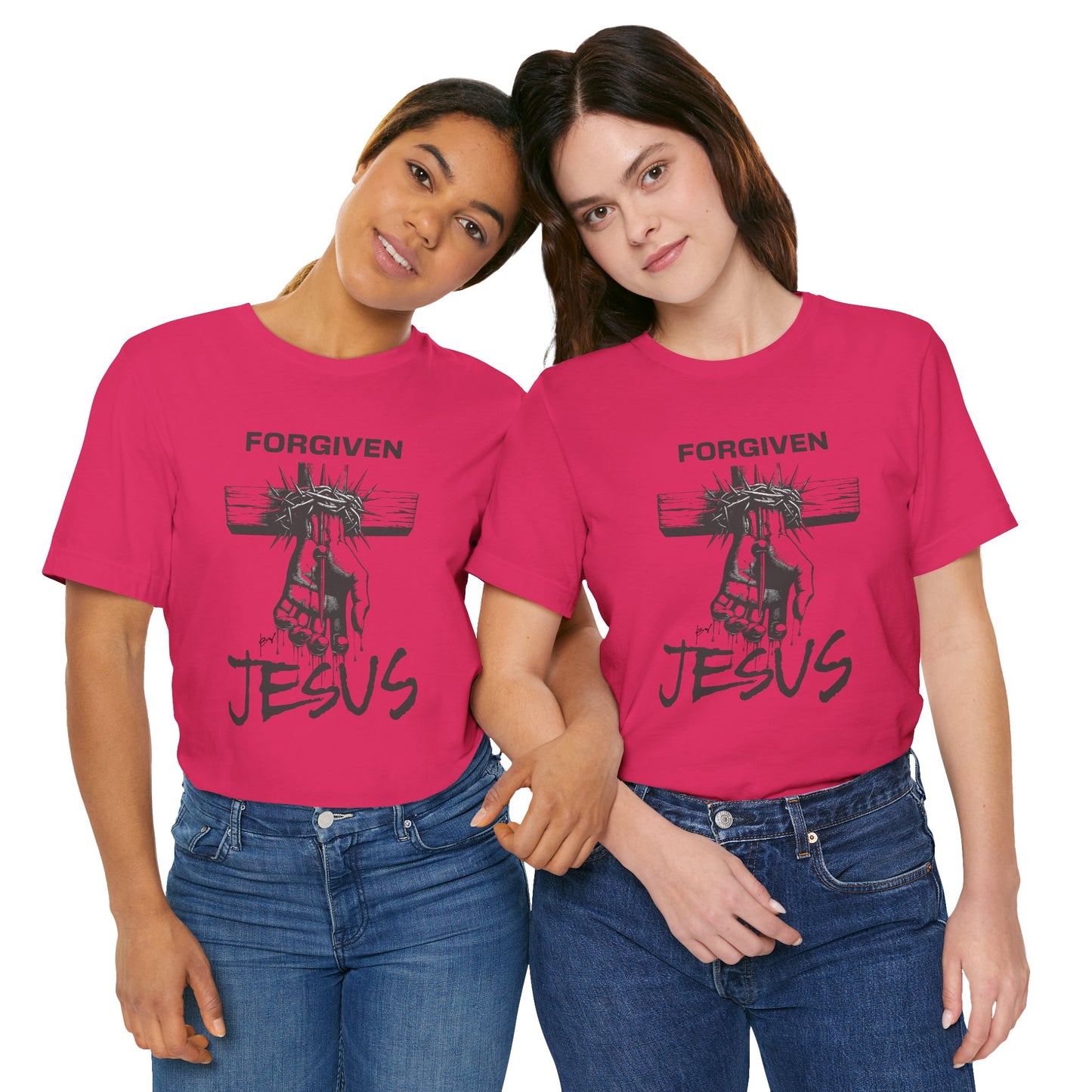 Forgiven By Jesus Short Sleeve Tee - Unisex T-Shirt