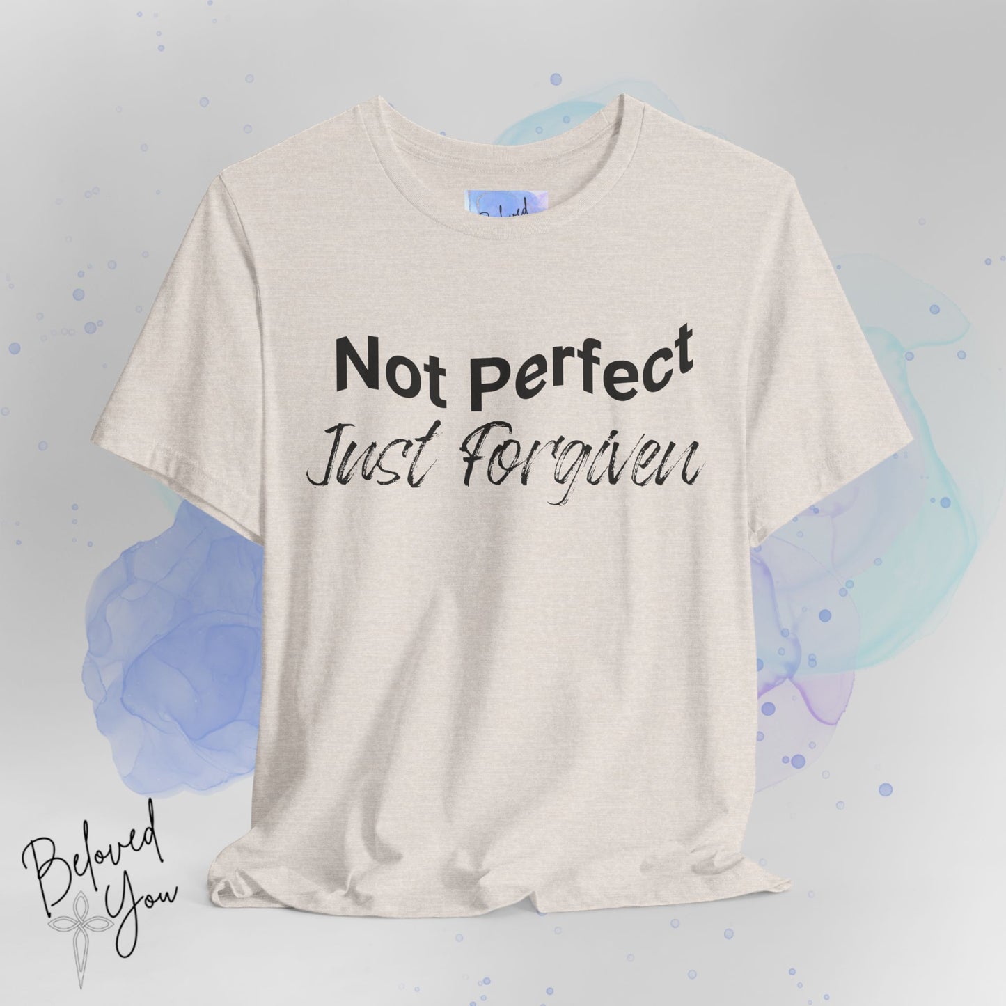 'Not Perfect Just Forgiven' Short Sleeve Tee - Inspirational Casual T-Shirt for Everyday Wear