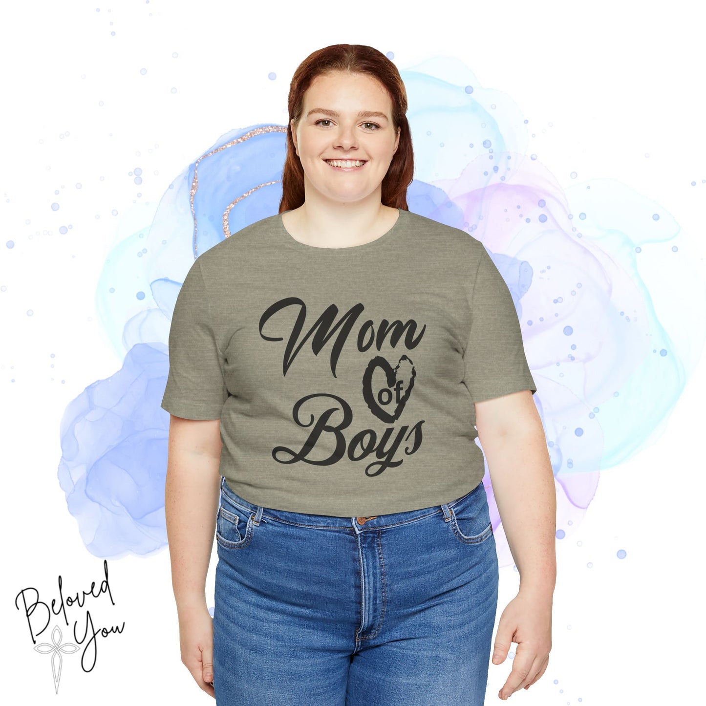 Mom of Boys Jersey Tee