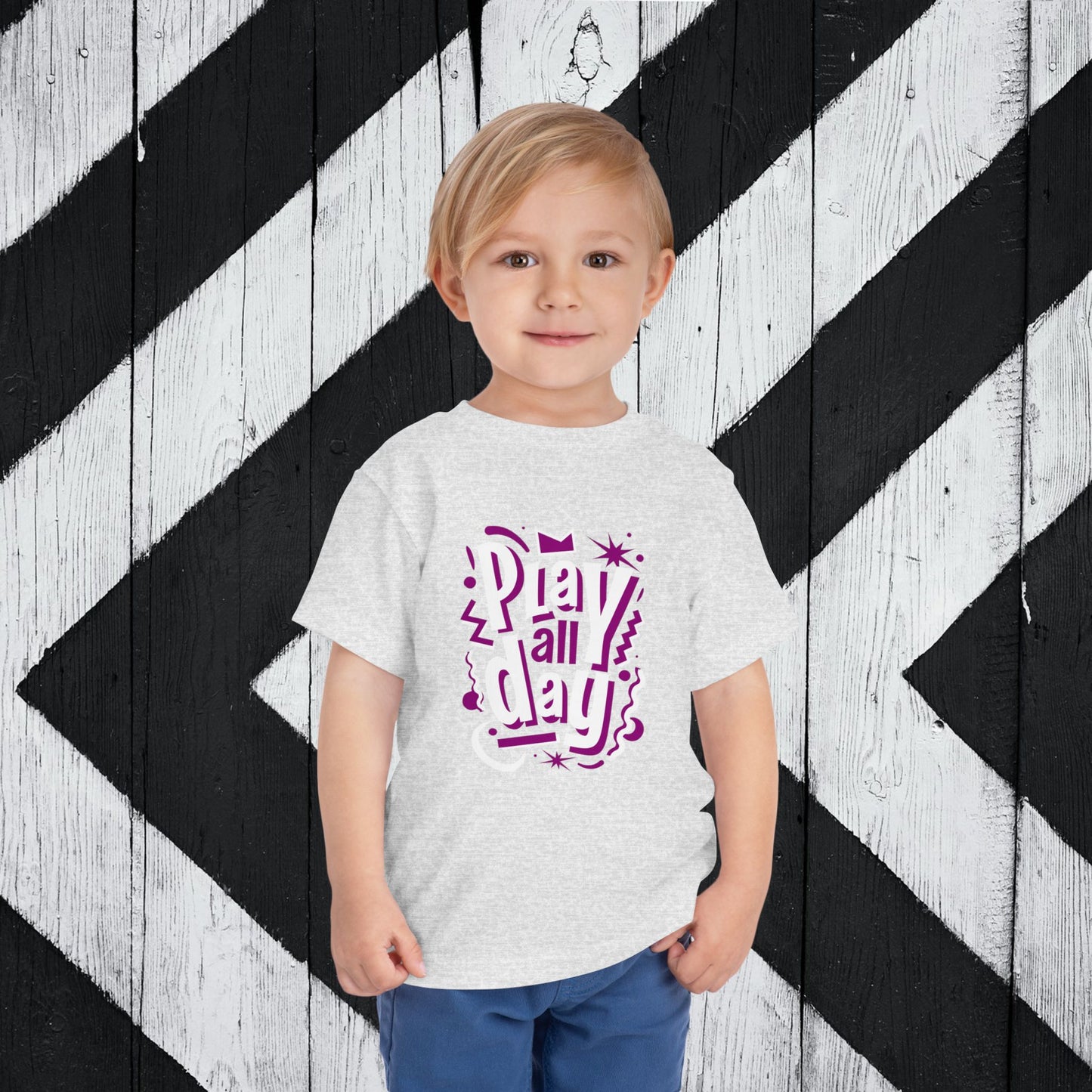 Fun Play All Day - Purple Toddler Short Sleeve Tee