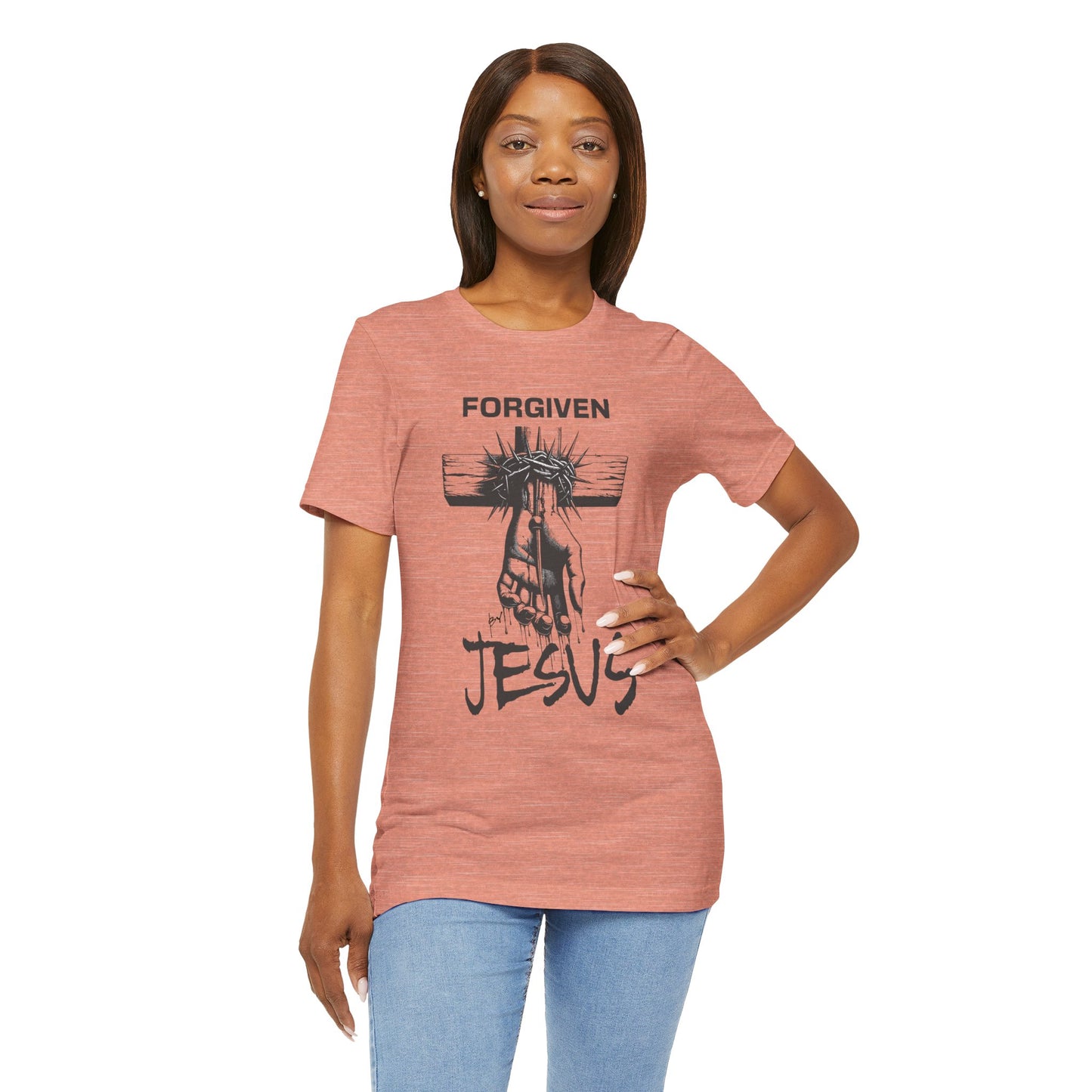 Forgiven By Jesus Short Sleeve Tee - Unisex T-Shirt