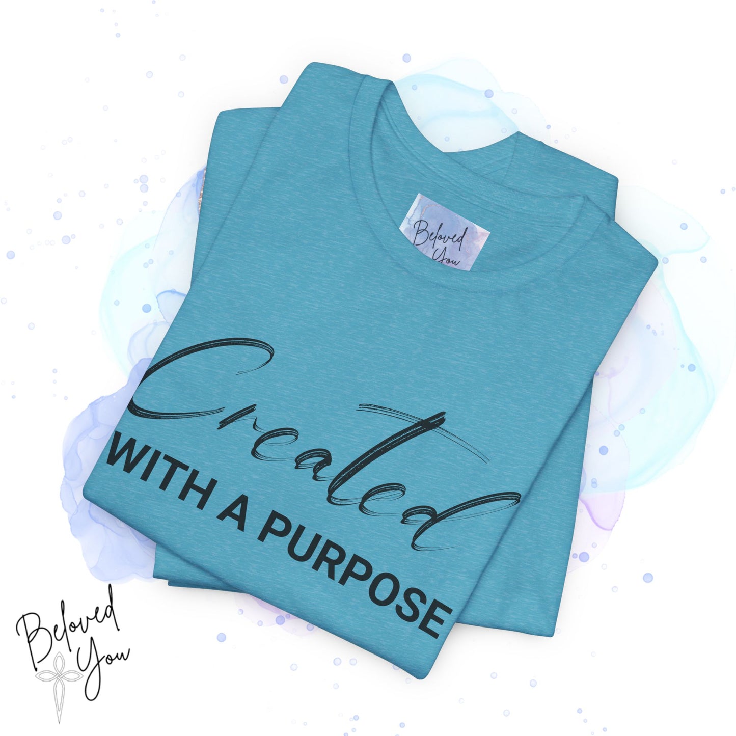 "Created with a Purpose" Jersey Tee | Inspirational Casual Wear