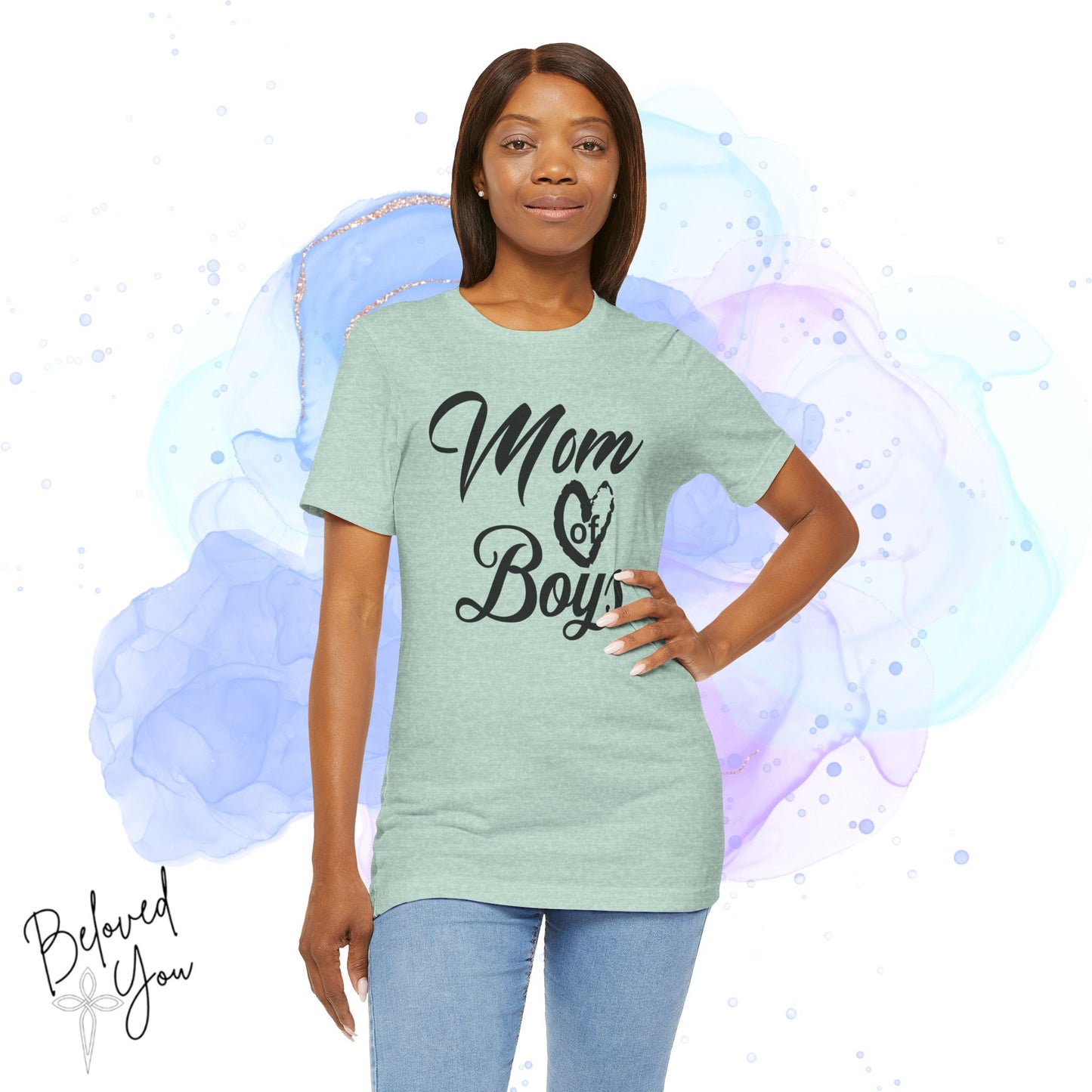 Mom of Boys Jersey Tee