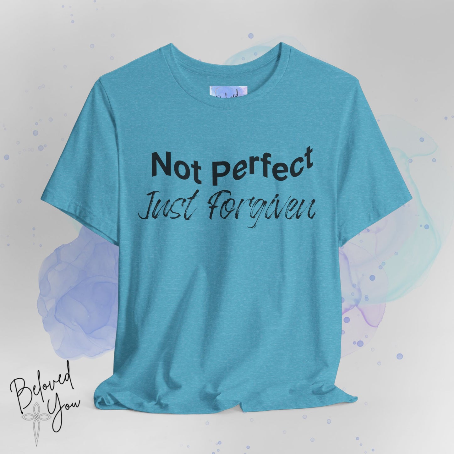 'Not Perfect Just Forgiven' Short Sleeve Tee - Inspirational Casual T-Shirt for Everyday Wear