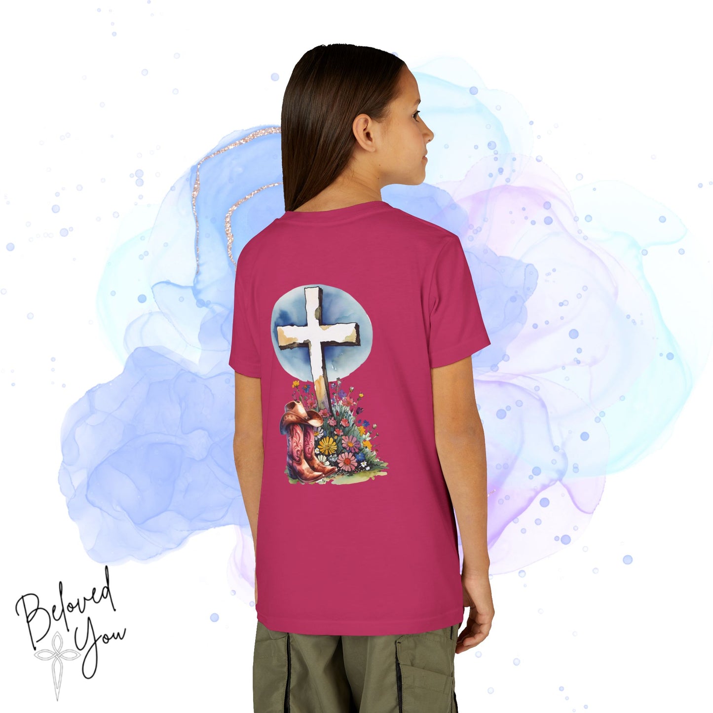 'Real Cowgirls Love Jesus' - Youth Short Sleeve Tee