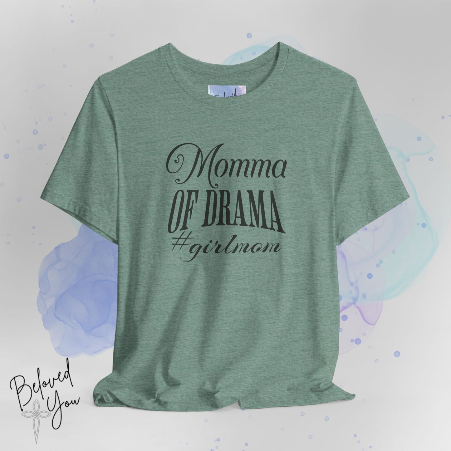 Momma of Drama #GirlMom Jersey Tee