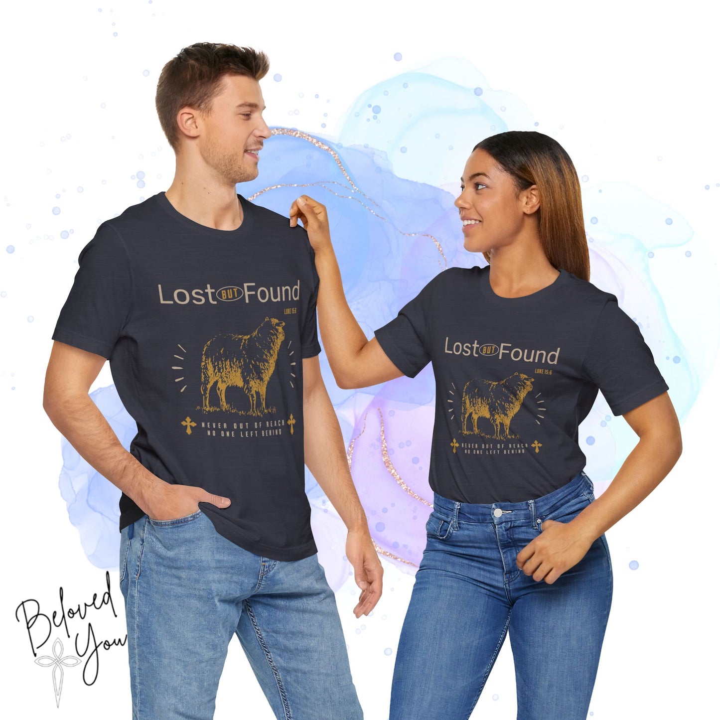 Lost But Found Graphic Tee - Faith-Inspired Unisex Short Sleeve Shirt