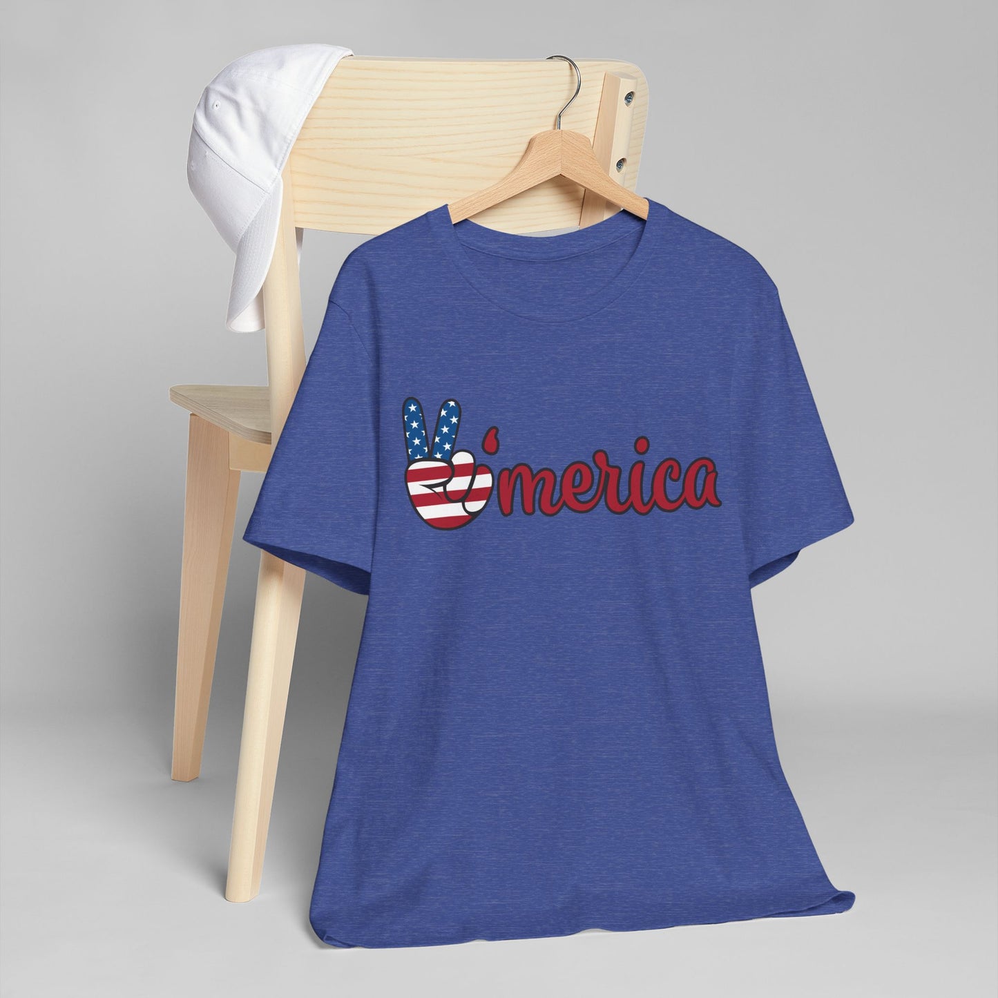 Peaceful America Tee - Unisex Jersey Short Sleeve Shirt for Patriotic Celebrations