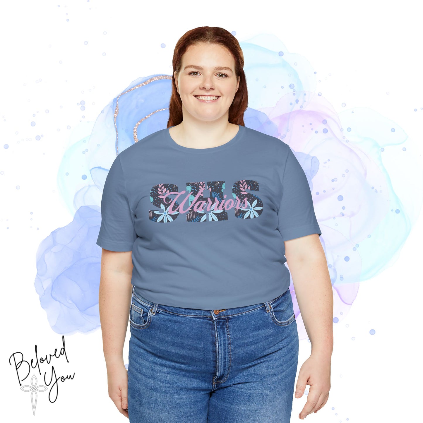 Warriors SHS Floral - Women's Short Sleeve Tee