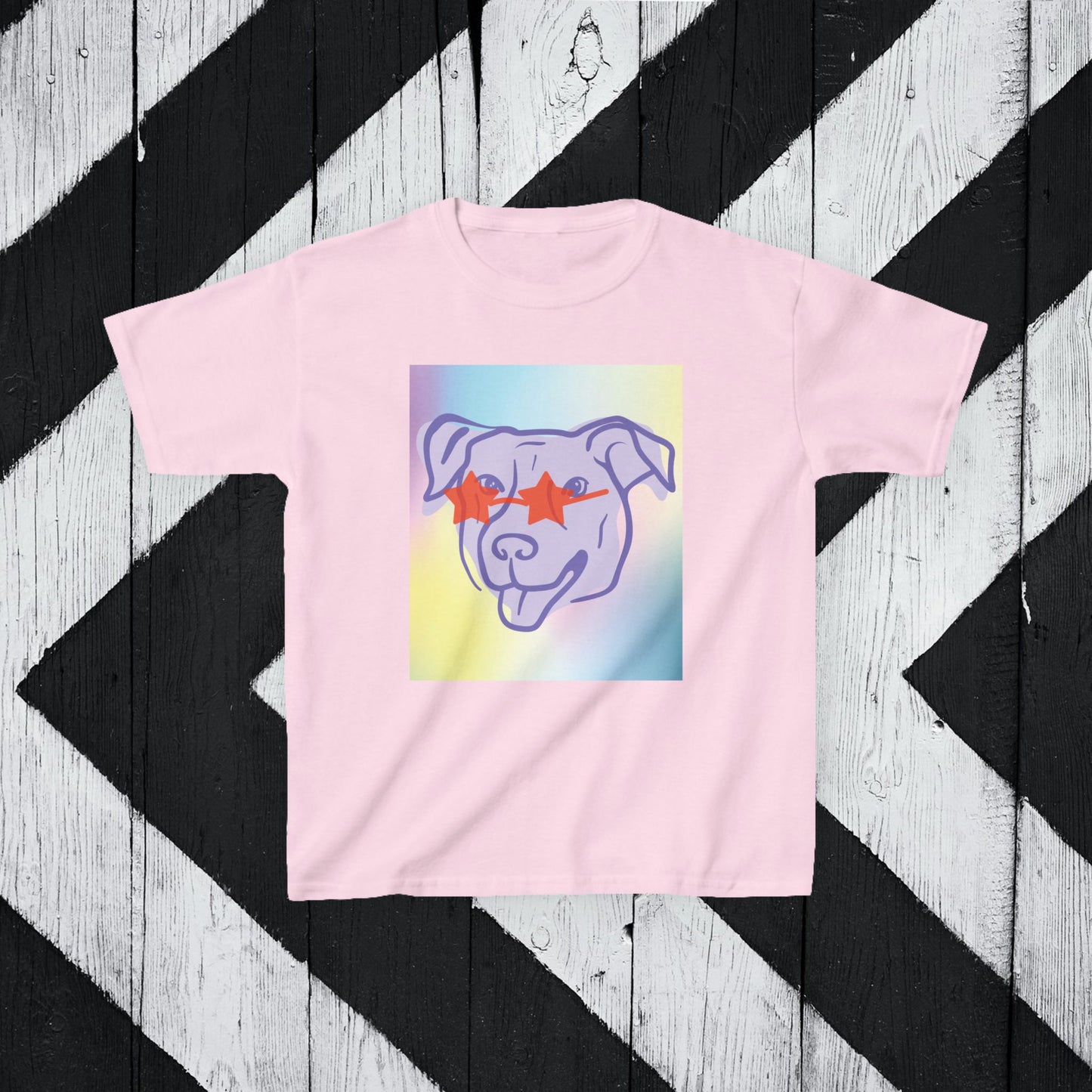 Colorful Dog Graphic Kids Tee - Fun Pet Lover Shirt