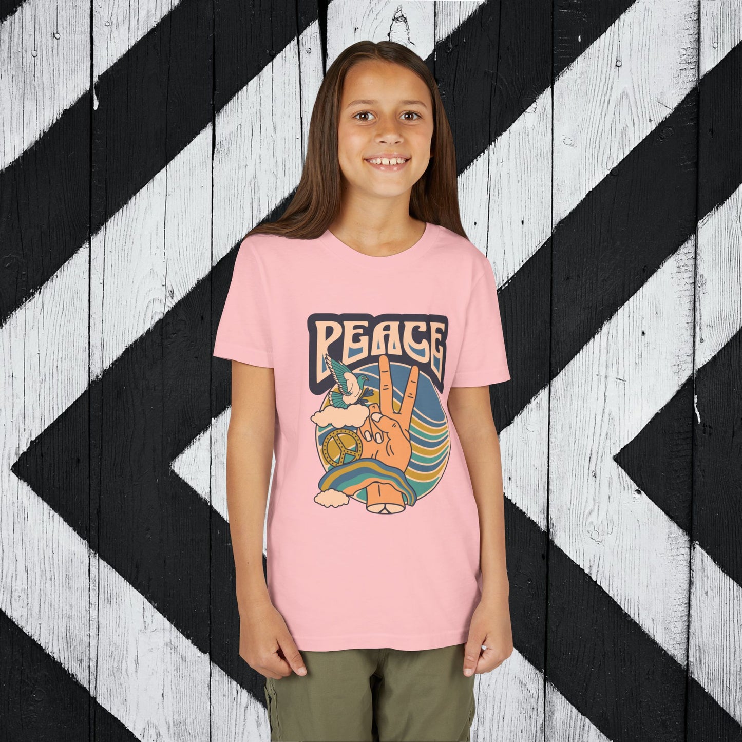 Youth Peace - Blue Green Gold Short Sleeve Tee