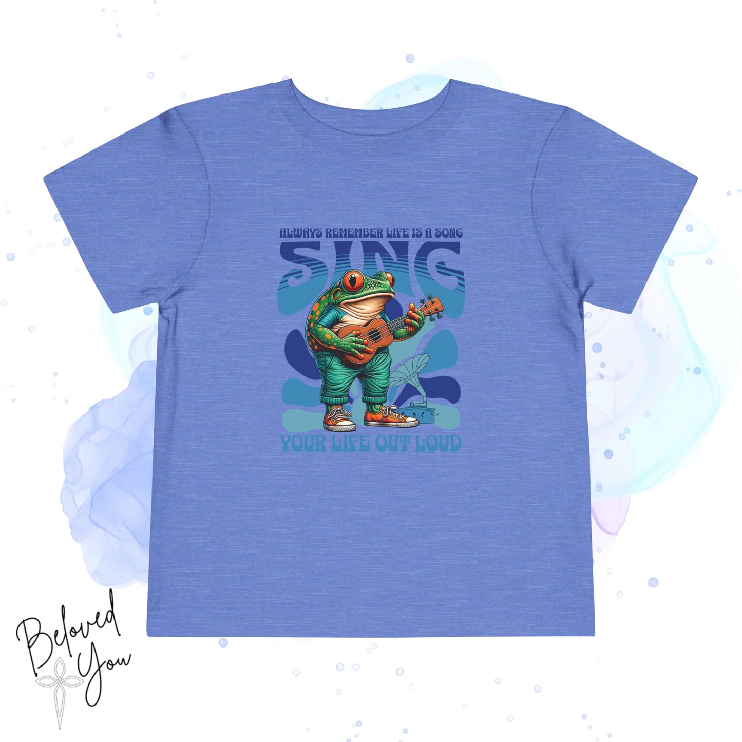 "Sing Your Life Out Loud"- Blue Toddler Short Sleeve Tee