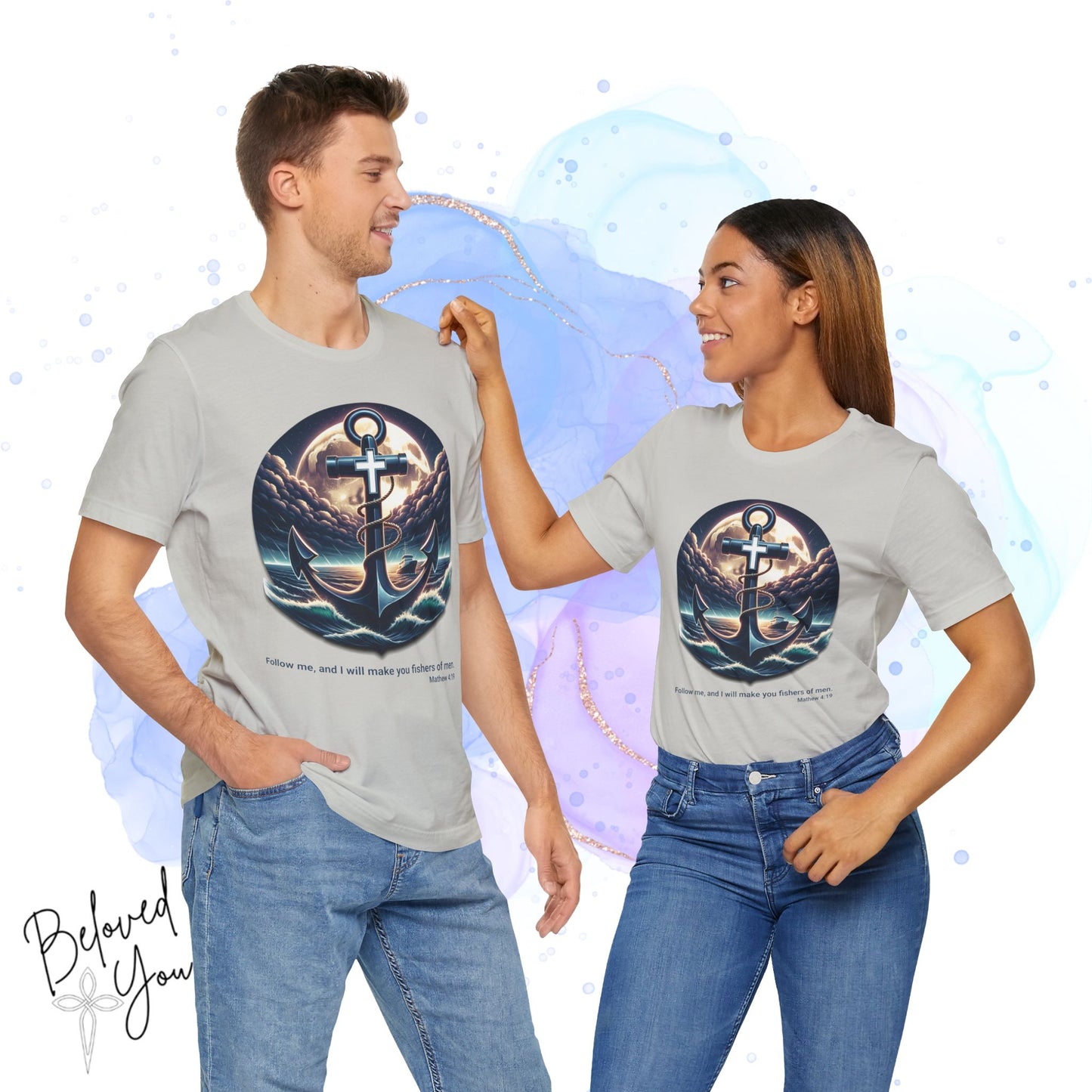 Follow Me, Fisher of Men - Unisex Jersey Short Sleeve Tee