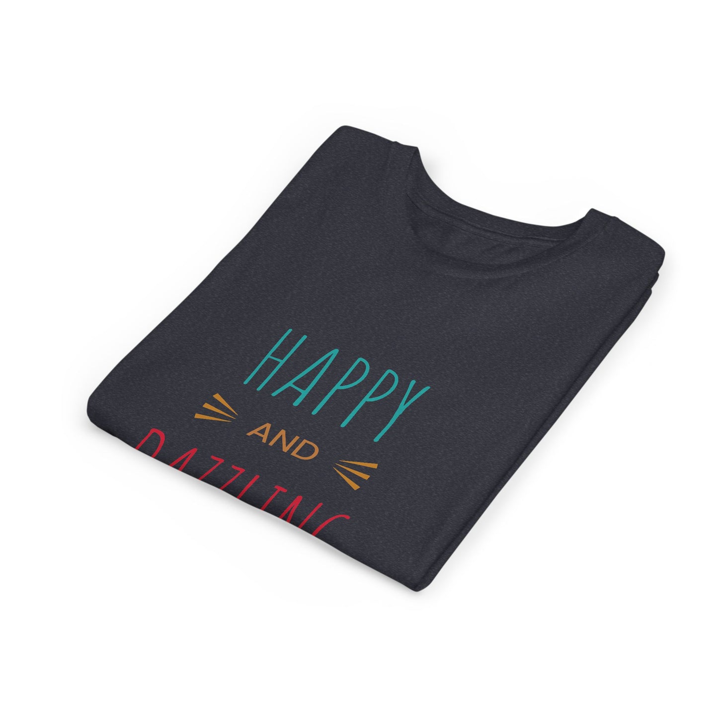 Happy and Dazzling Youth Short Sleeve Tee - Fun and Cheerful Kids Shirt