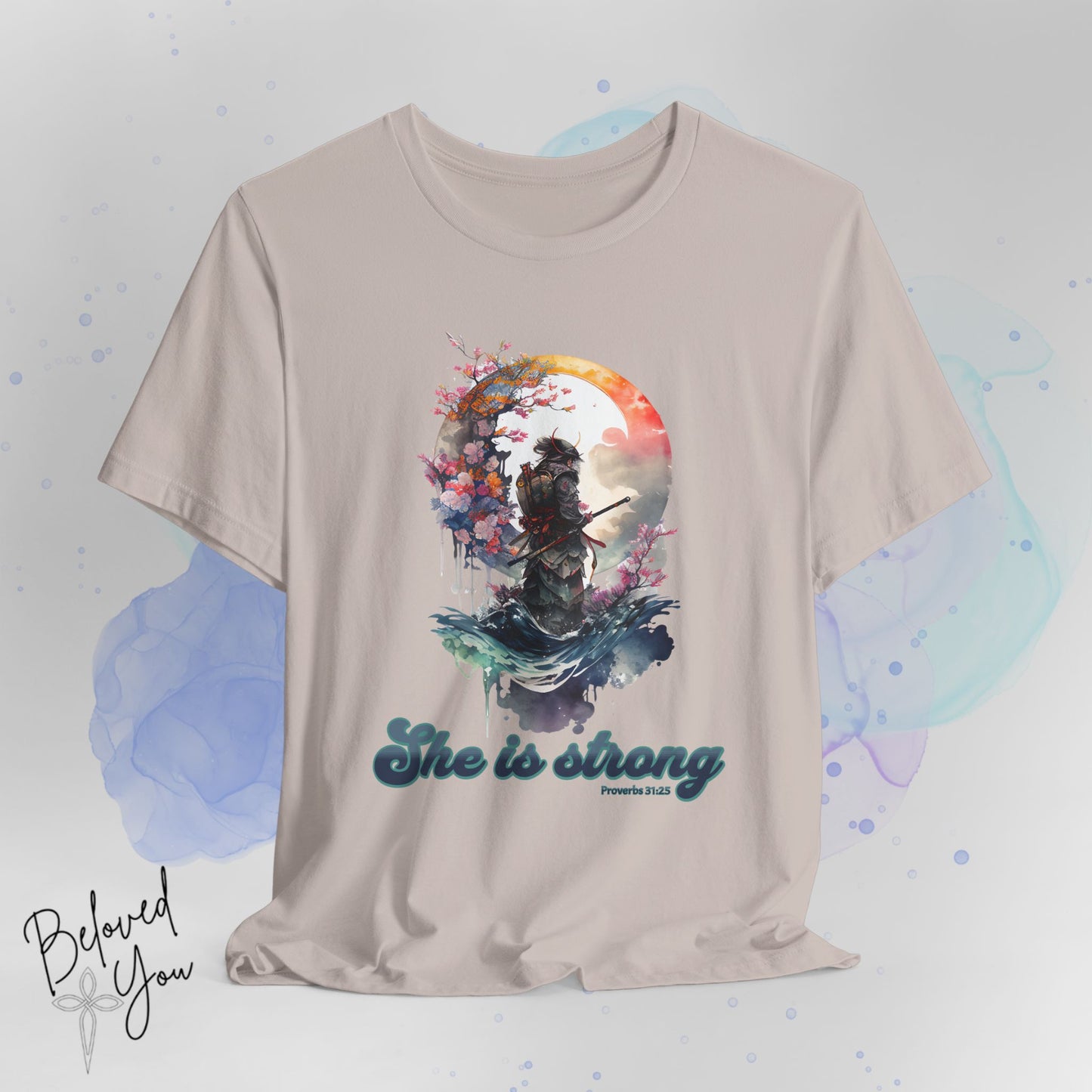 She Is Strong Proverbs 31:25 Short Sleeve T-shirt