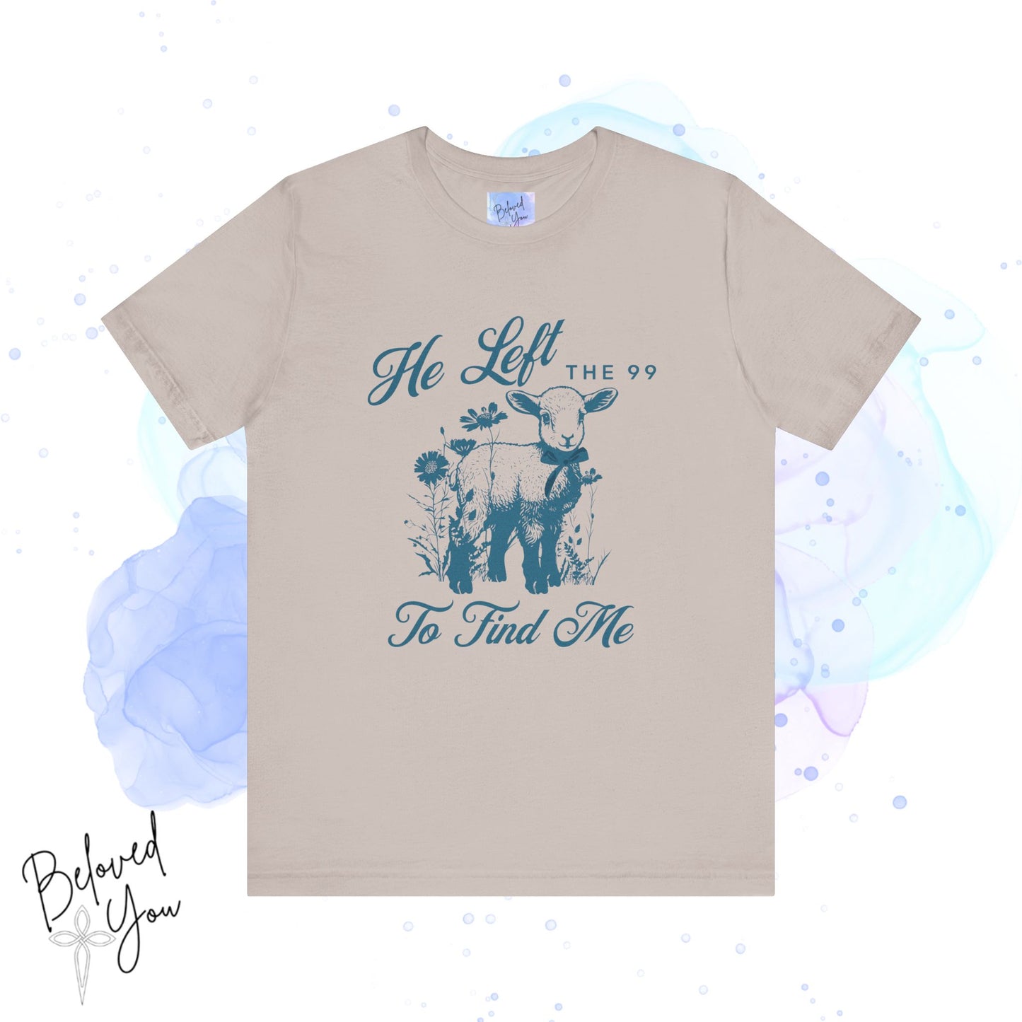 He Left the 99 For Me Tee - Vintage Faith Graphic Shirt