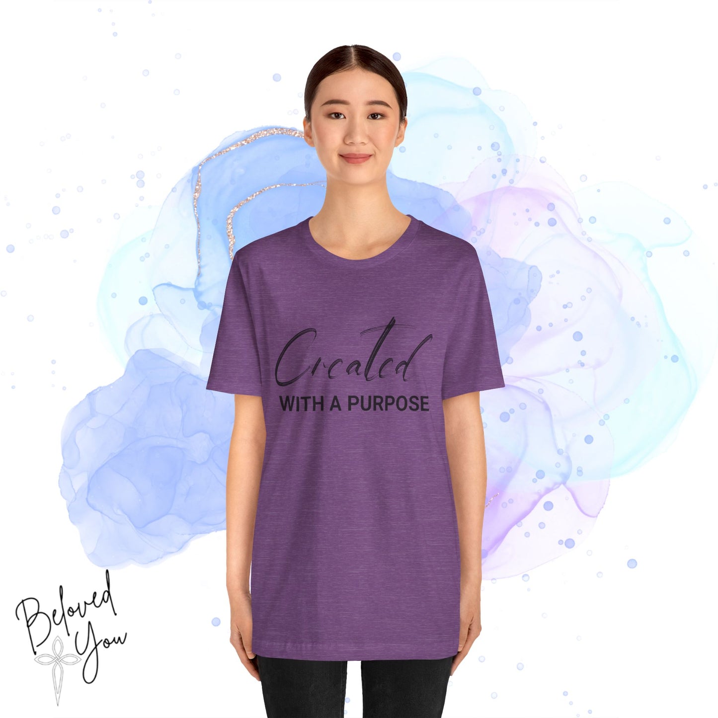 "Created with a Purpose" Jersey Tee | Inspirational Casual Wear