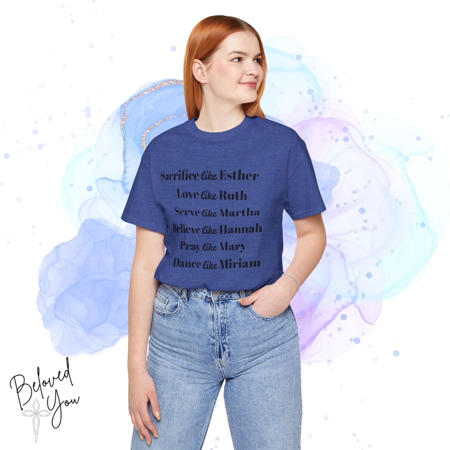 Sacrifice, Love, Serve, Believe, Pray, Dance - Inspirational Faith Tee